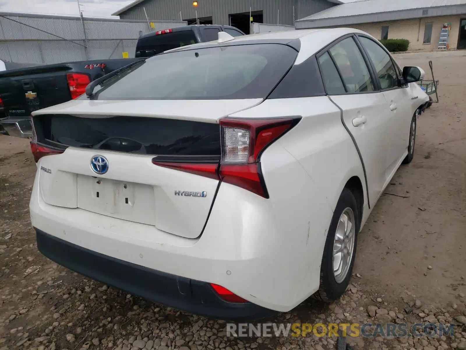 4 Photograph of a damaged car JTDKARFU2K3082643 TOYOTA PRIUS 2019