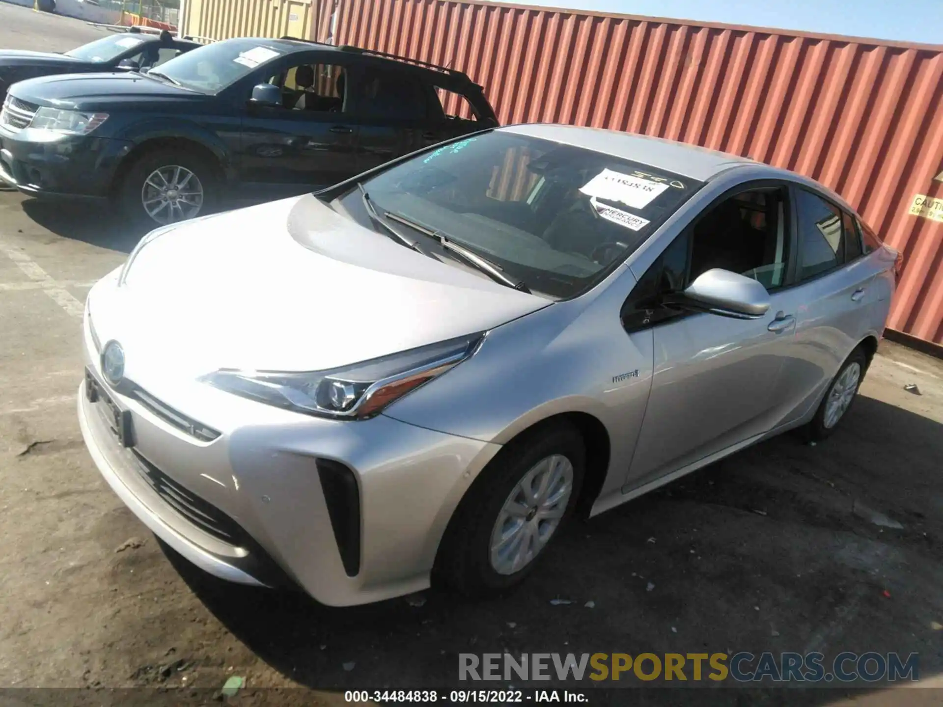 2 Photograph of a damaged car JTDKARFU2K3082688 TOYOTA PRIUS 2019