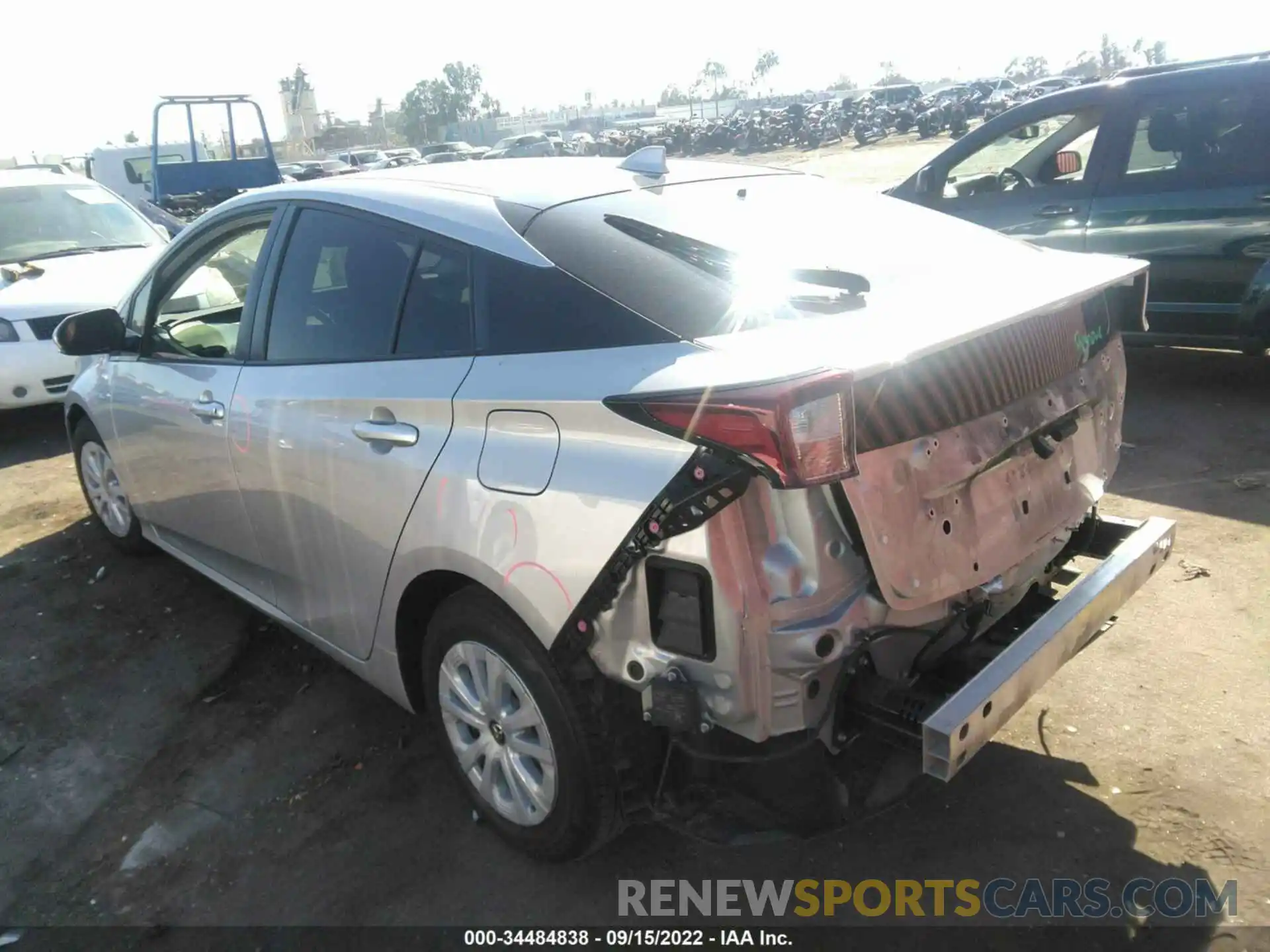 3 Photograph of a damaged car JTDKARFU2K3082688 TOYOTA PRIUS 2019