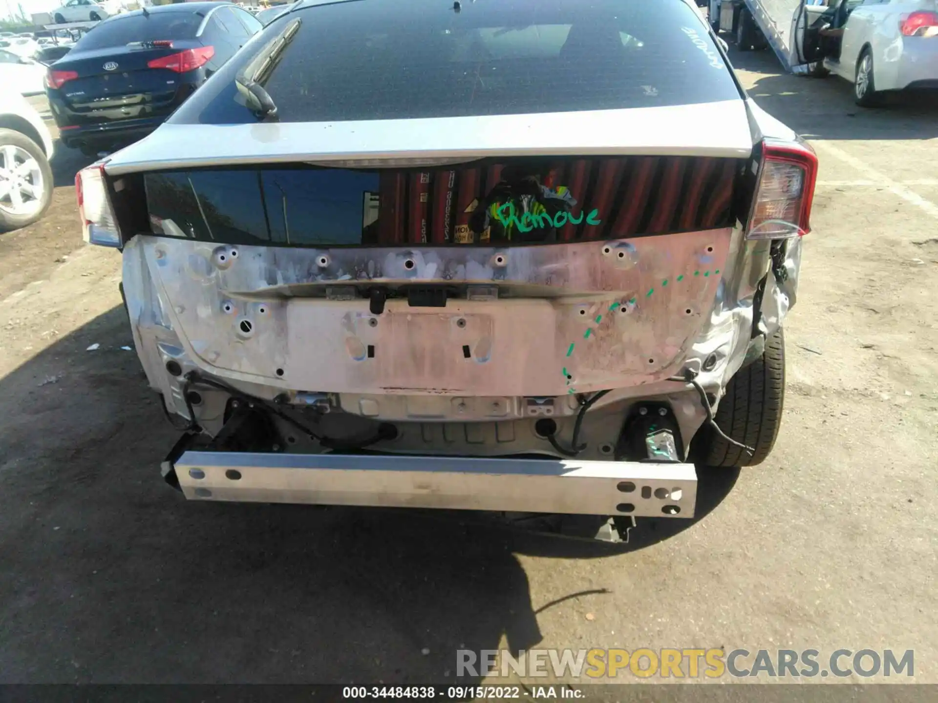 6 Photograph of a damaged car JTDKARFU2K3082688 TOYOTA PRIUS 2019