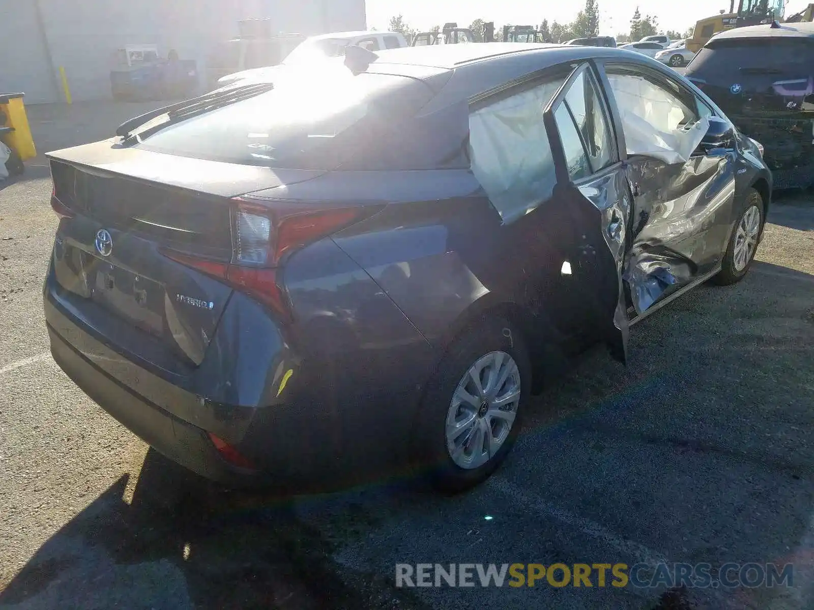 4 Photograph of a damaged car JTDKARFU2K3082884 TOYOTA PRIUS 2019