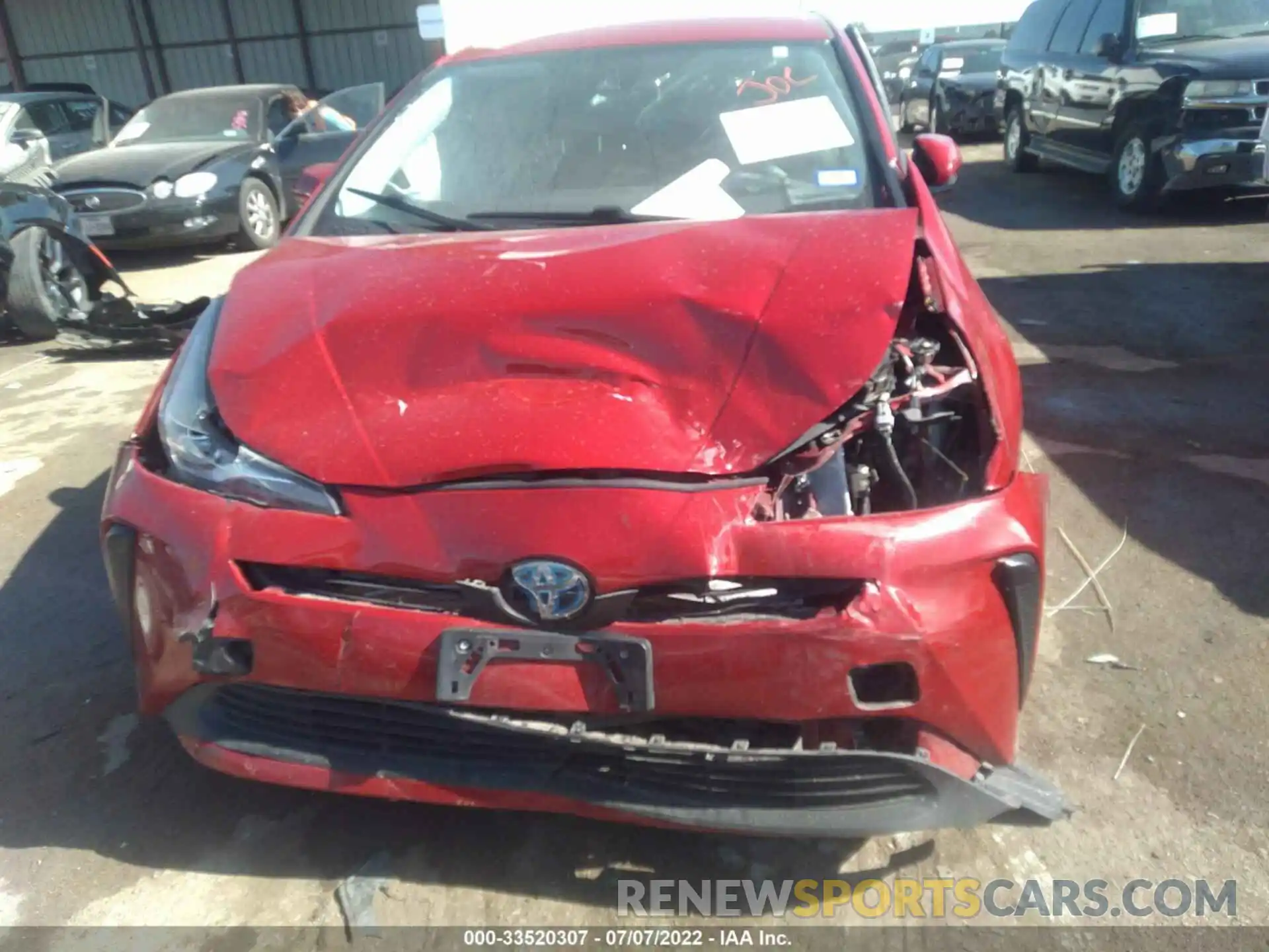 6 Photograph of a damaged car JTDKARFU2K3083145 TOYOTA PRIUS 2019