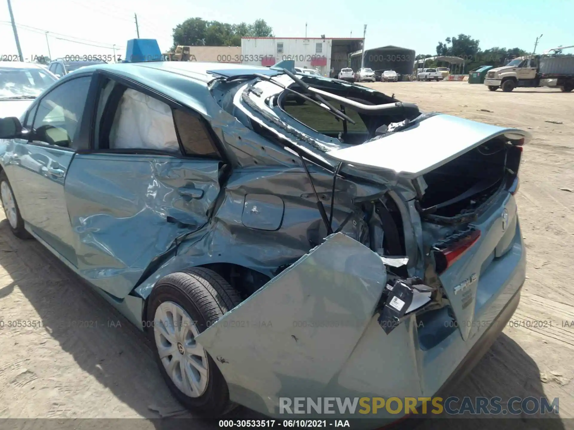 6 Photograph of a damaged car JTDKARFU2K3083226 TOYOTA PRIUS 2019