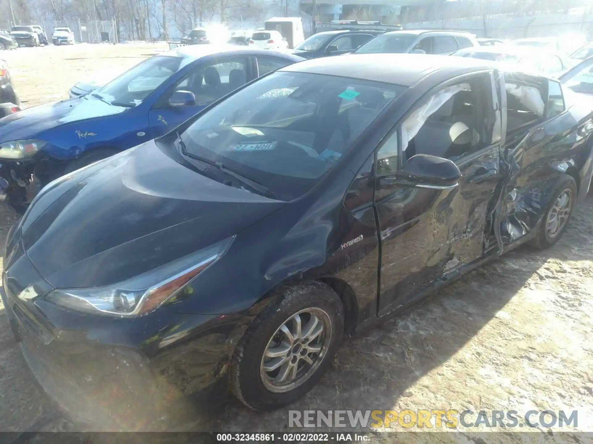 6 Photograph of a damaged car JTDKARFU2K3083484 TOYOTA PRIUS 2019