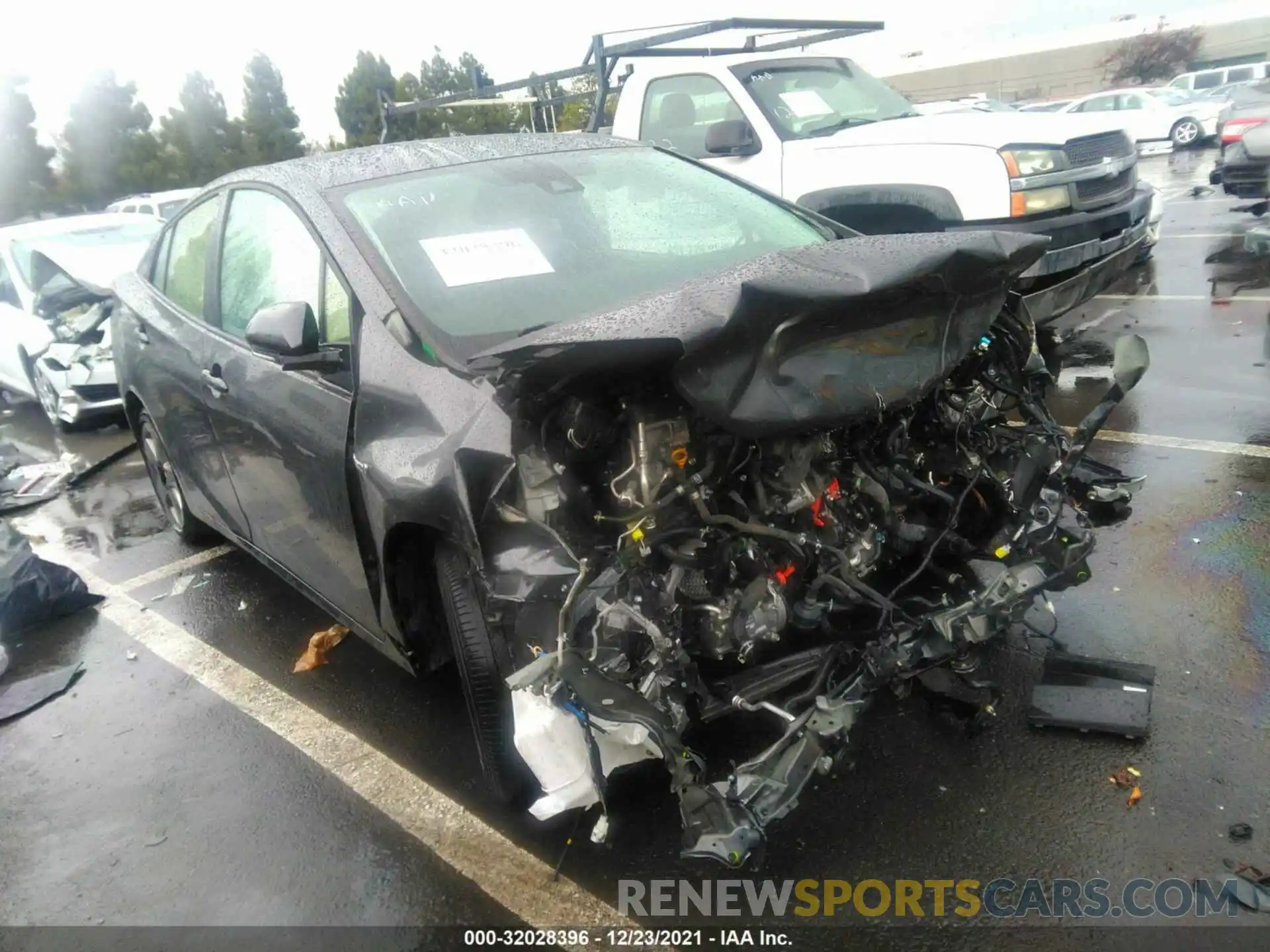 1 Photograph of a damaged car JTDKARFU2K3084392 TOYOTA PRIUS 2019