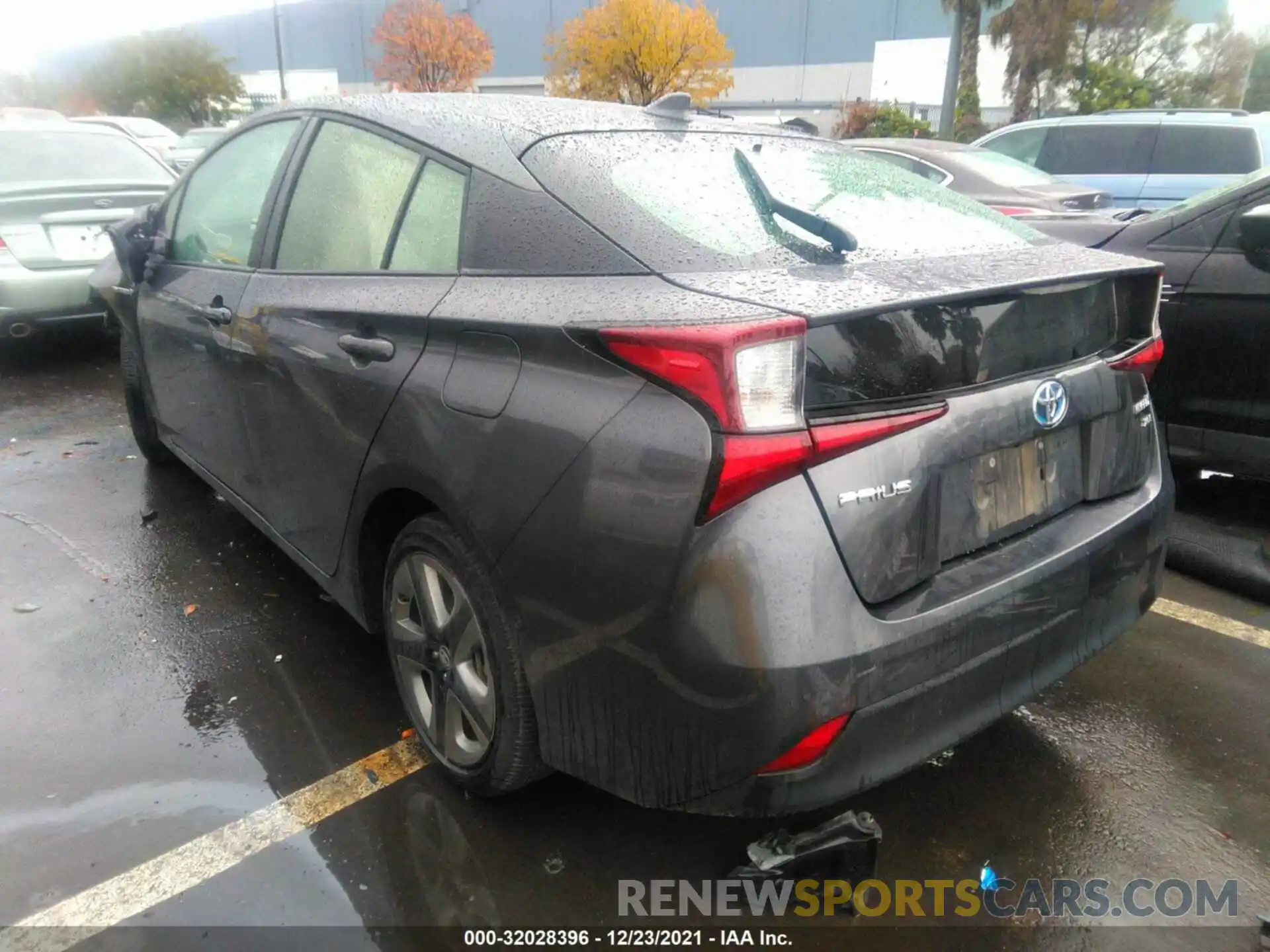 3 Photograph of a damaged car JTDKARFU2K3084392 TOYOTA PRIUS 2019