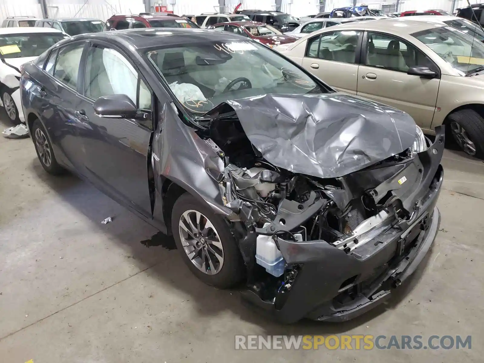 1 Photograph of a damaged car JTDKARFU2K3086000 TOYOTA PRIUS 2019