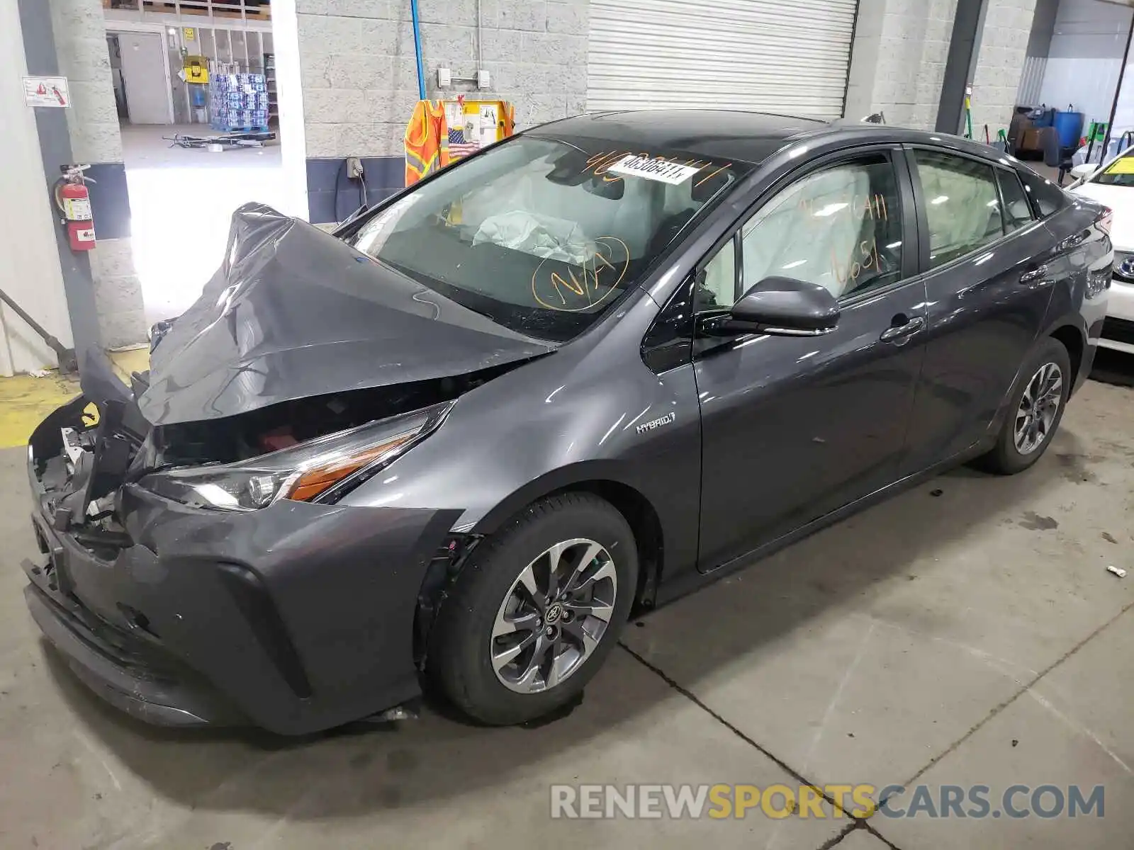 2 Photograph of a damaged car JTDKARFU2K3086000 TOYOTA PRIUS 2019