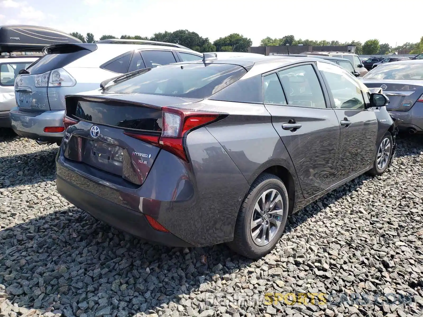 4 Фотография поврежденного автомобиля JTDKARFU2K3086000 TOYOTA PRIUS 2019