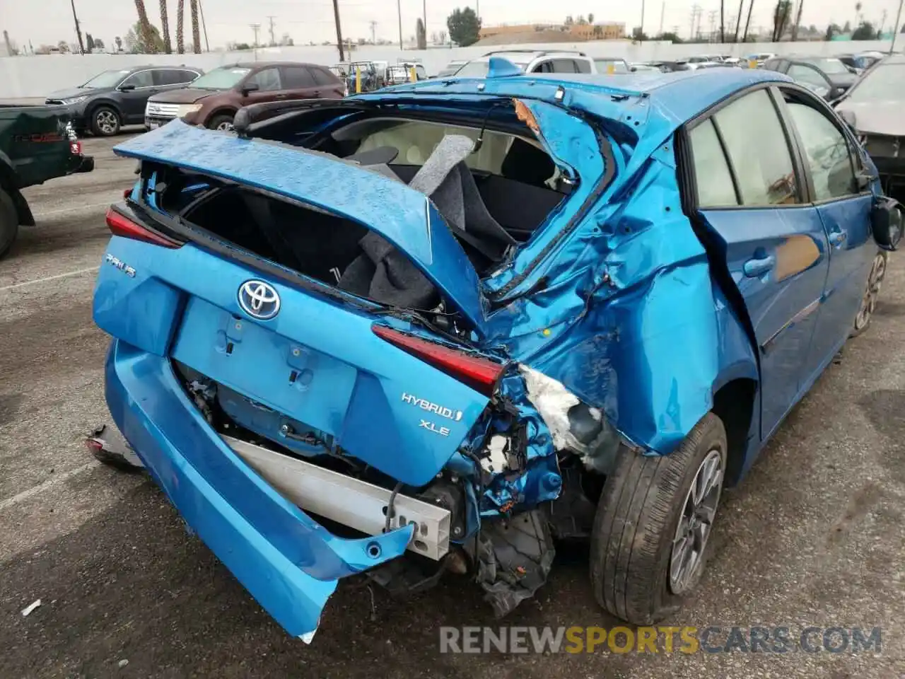 9 Photograph of a damaged car JTDKARFU2K3087261 TOYOTA PRIUS 2019