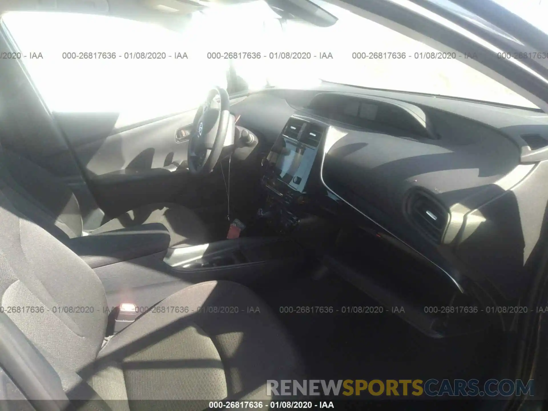 5 Photograph of a damaged car JTDKARFU2K3087616 TOYOTA PRIUS 2019