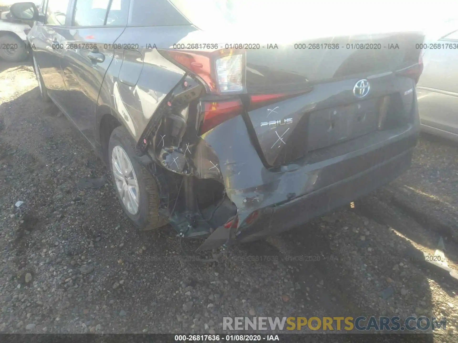 6 Photograph of a damaged car JTDKARFU2K3087616 TOYOTA PRIUS 2019