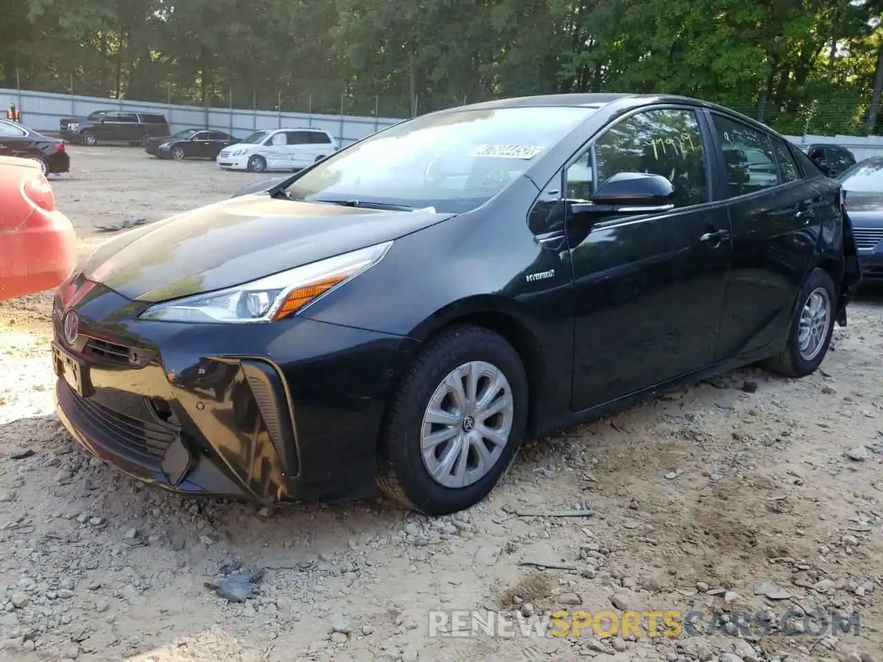 2 Photograph of a damaged car JTDKARFU2K3088054 TOYOTA PRIUS 2019