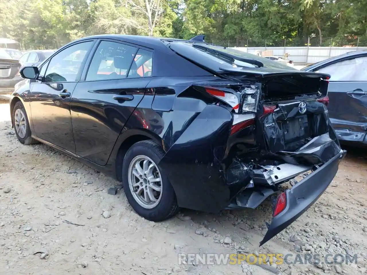 3 Photograph of a damaged car JTDKARFU2K3088054 TOYOTA PRIUS 2019