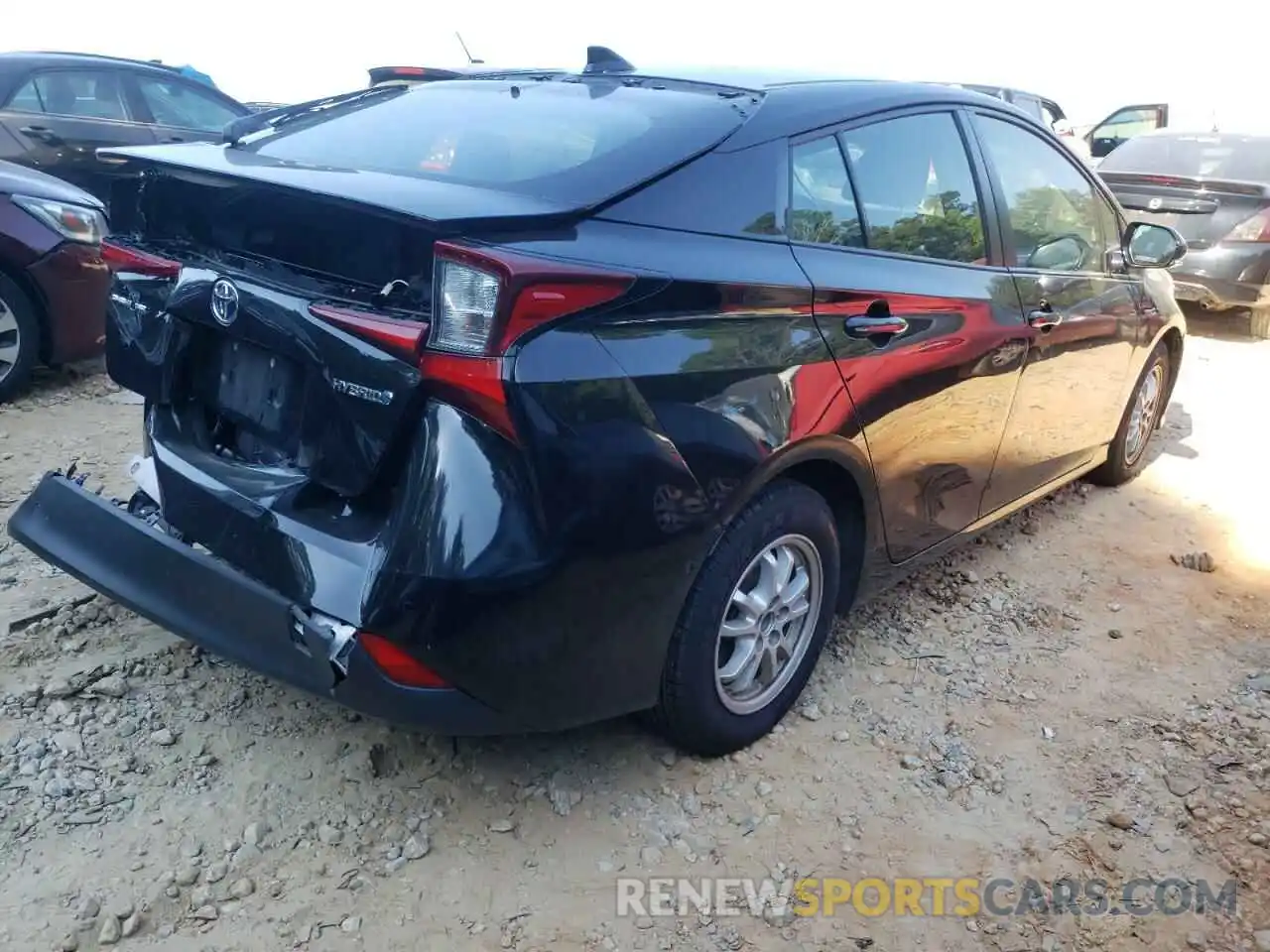 4 Photograph of a damaged car JTDKARFU2K3088054 TOYOTA PRIUS 2019