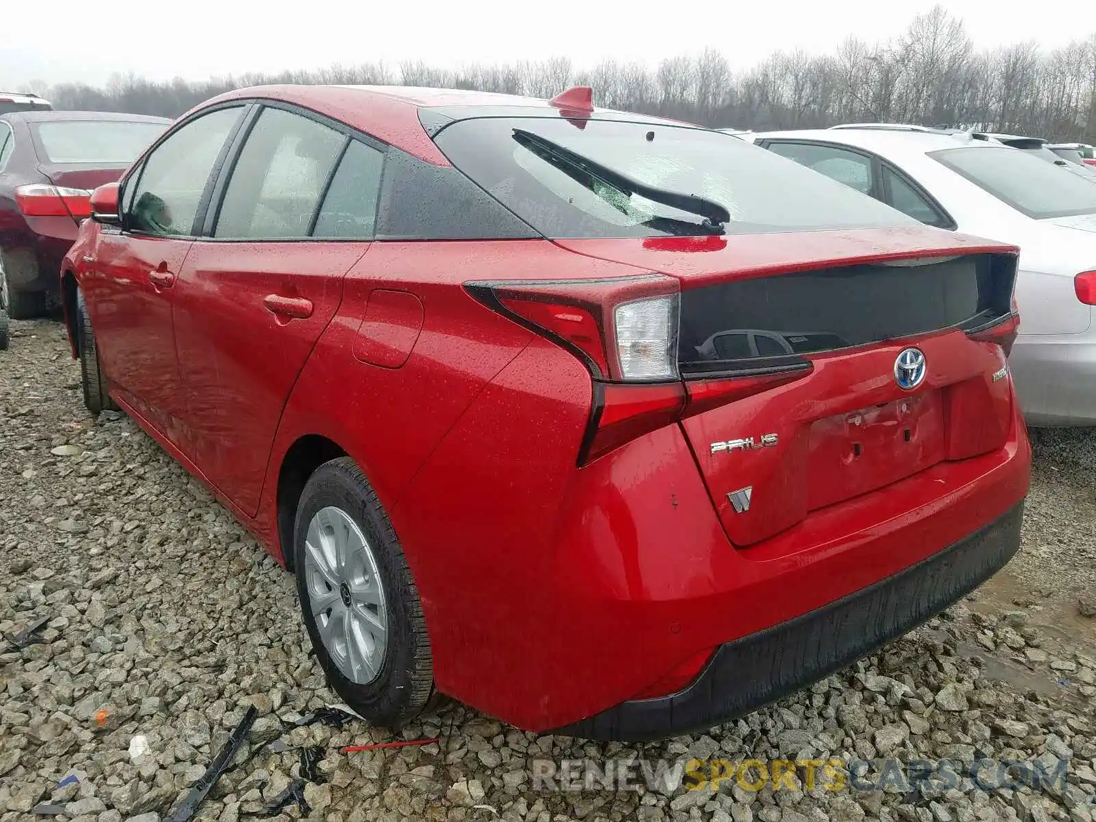 3 Фотография поврежденного автомобиля JTDKARFU2K3088717 TOYOTA PRIUS 2019