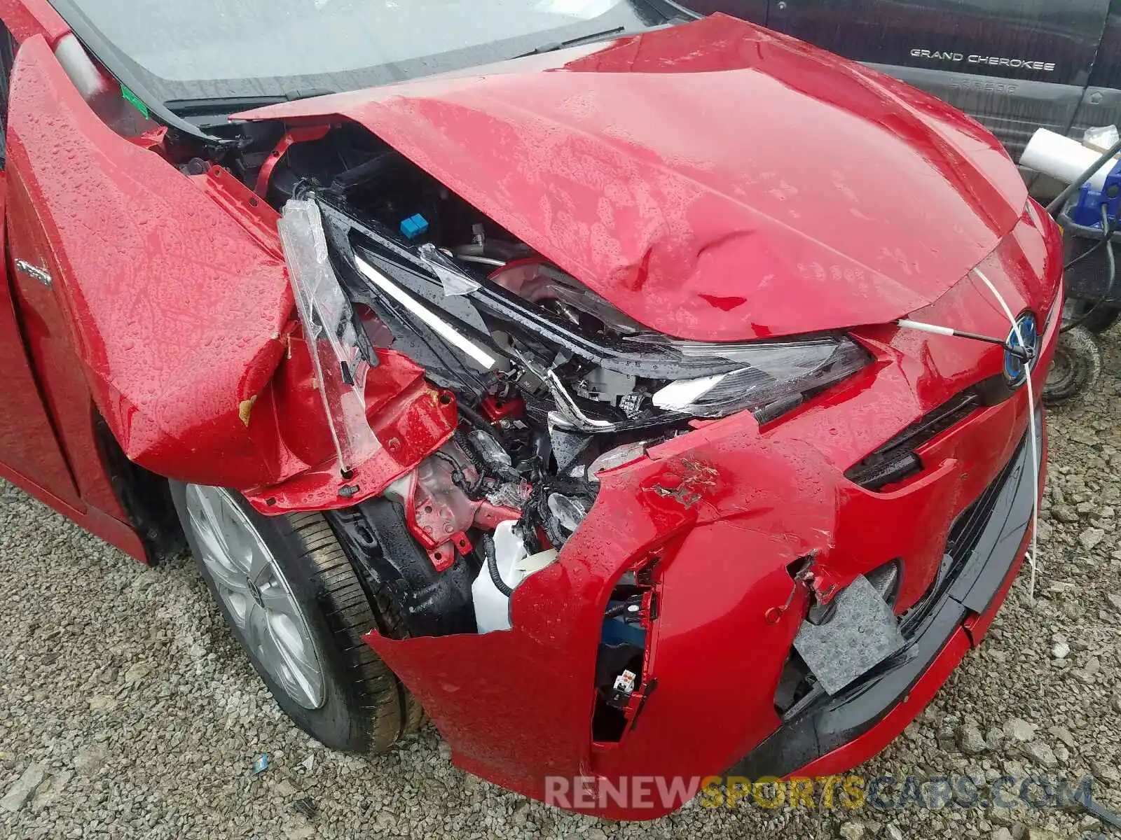 9 Photograph of a damaged car JTDKARFU2K3088717 TOYOTA PRIUS 2019