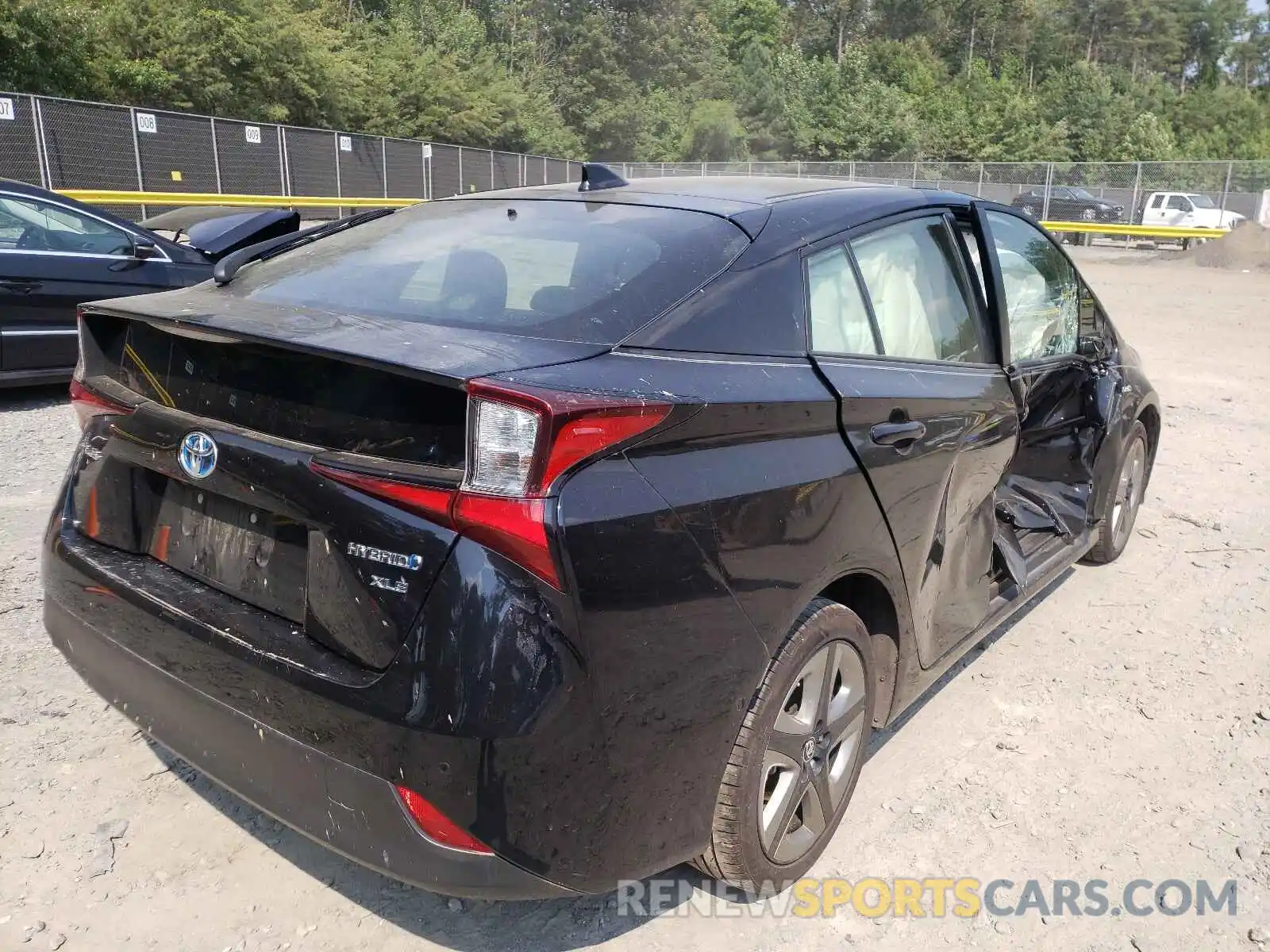 4 Фотография поврежденного автомобиля JTDKARFU2K3091469 TOYOTA PRIUS 2019