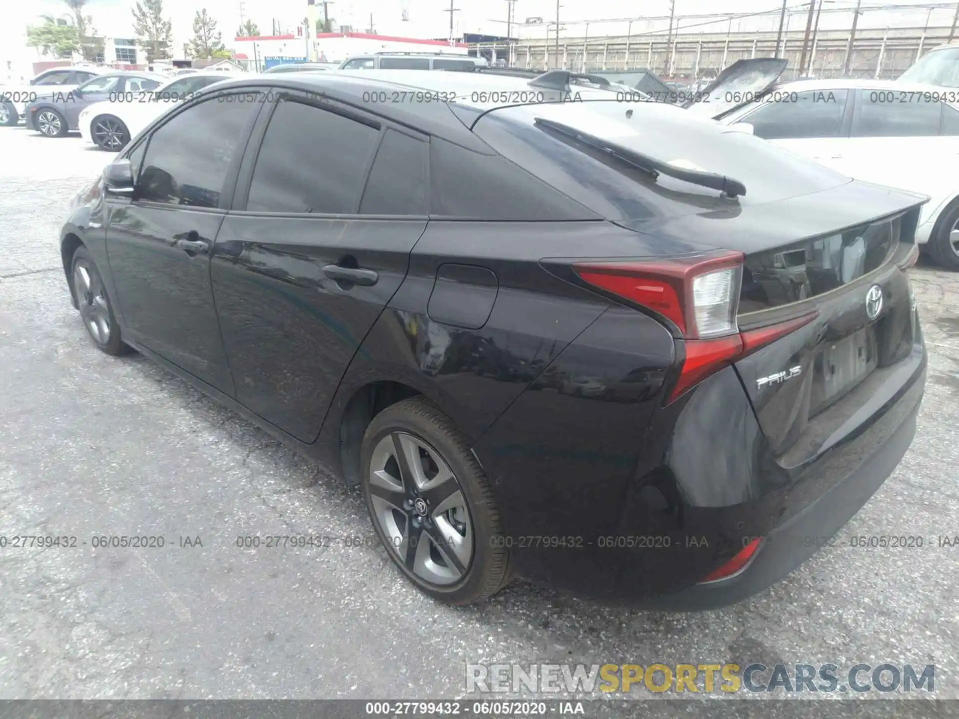 3 Фотография поврежденного автомобиля JTDKARFU2K3091634 TOYOTA PRIUS 2019