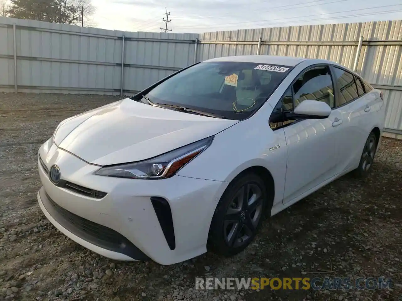 2 Фотография поврежденного автомобиля JTDKARFU2K3092539 TOYOTA PRIUS 2019