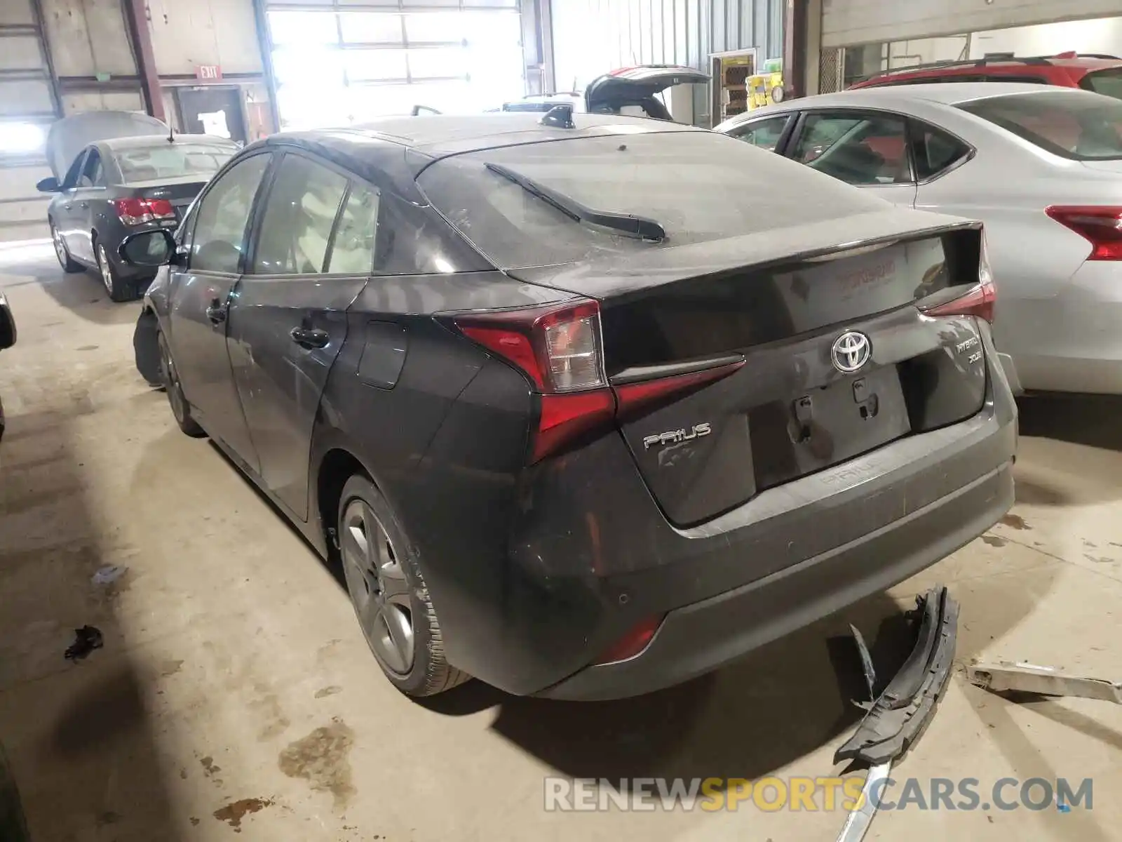 3 Photograph of a damaged car JTDKARFU2K3093304 TOYOTA PRIUS 2019