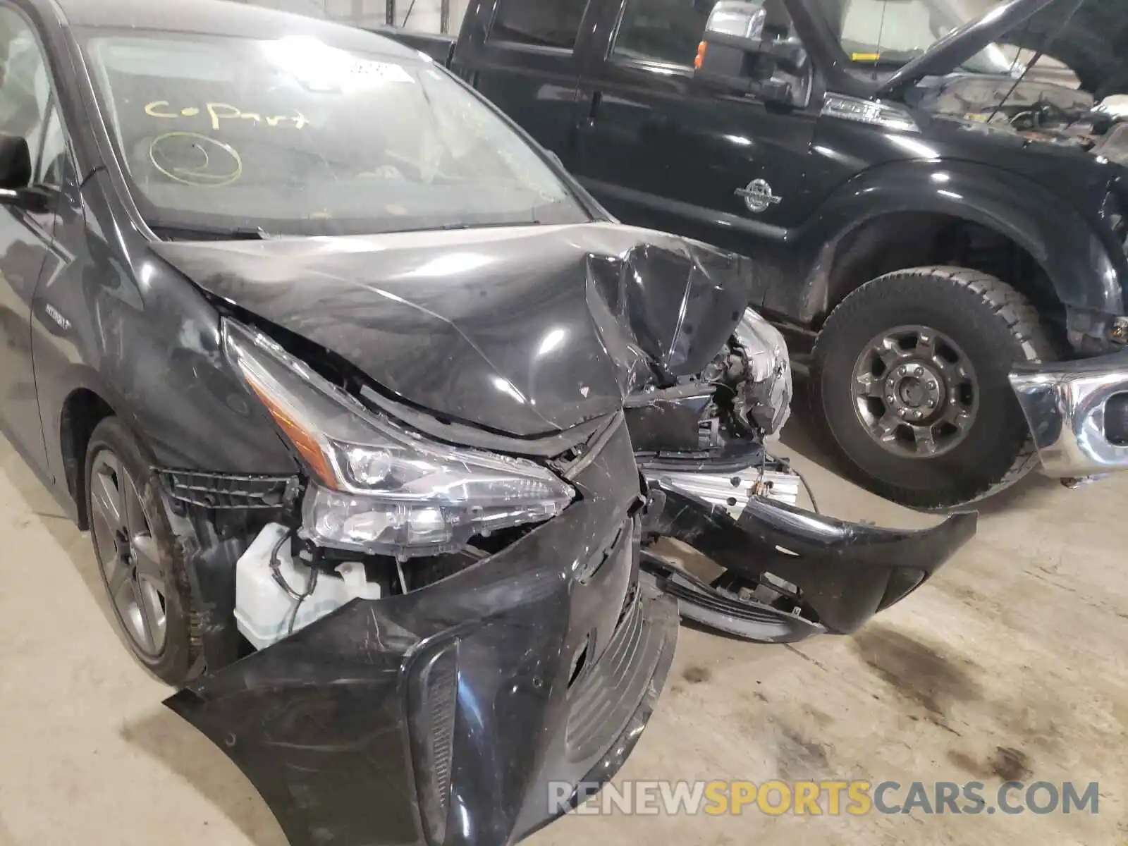 9 Photograph of a damaged car JTDKARFU2K3093304 TOYOTA PRIUS 2019