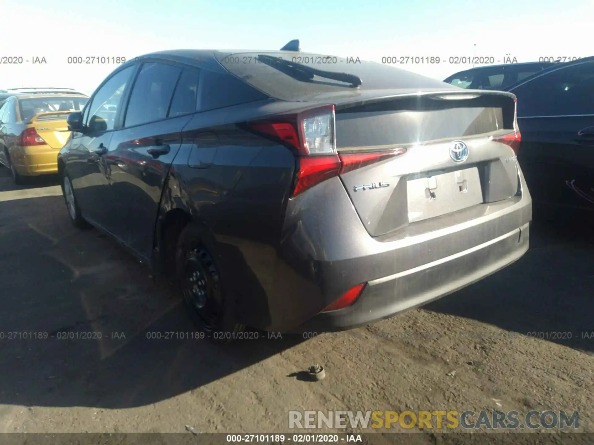 3 Photograph of a damaged car JTDKARFU2K3093643 TOYOTA PRIUS 2019