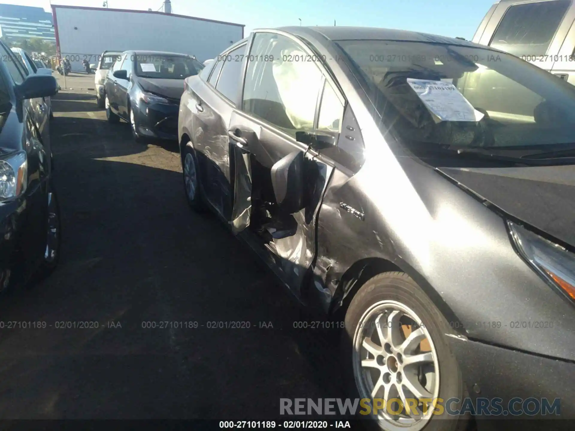 6 Photograph of a damaged car JTDKARFU2K3093643 TOYOTA PRIUS 2019