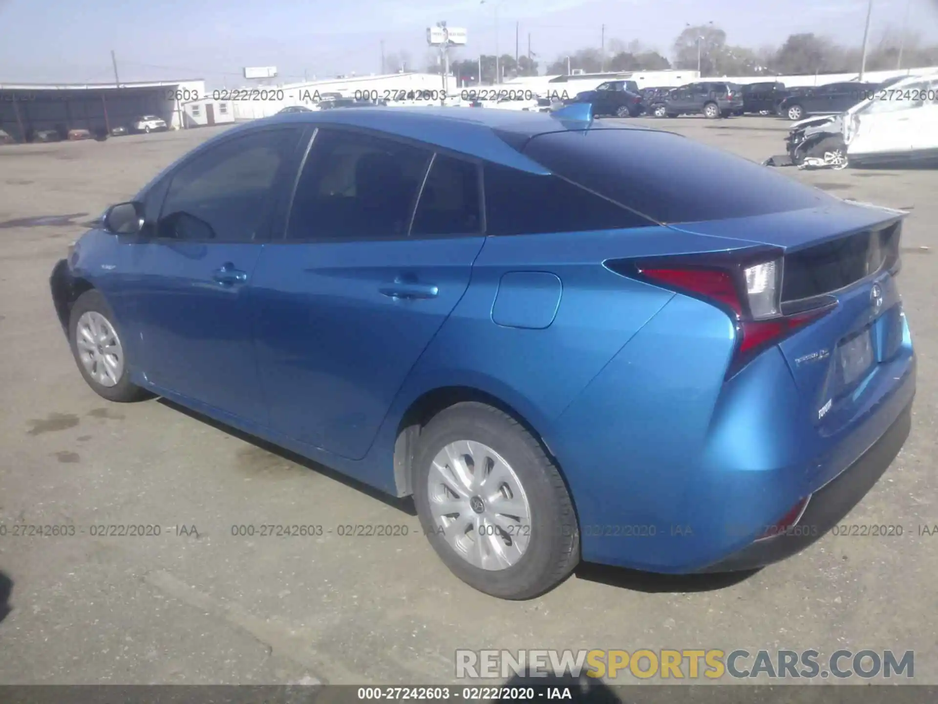 3 Photograph of a damaged car JTDKARFU2K3094291 TOYOTA PRIUS 2019