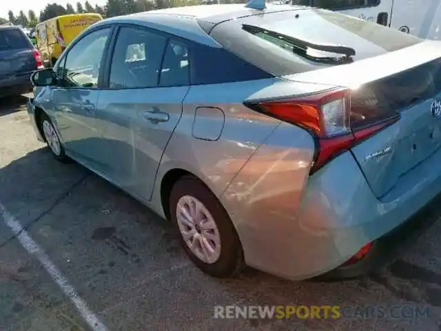 3 Photograph of a damaged car JTDKARFU2K3094808 TOYOTA PRIUS 2019