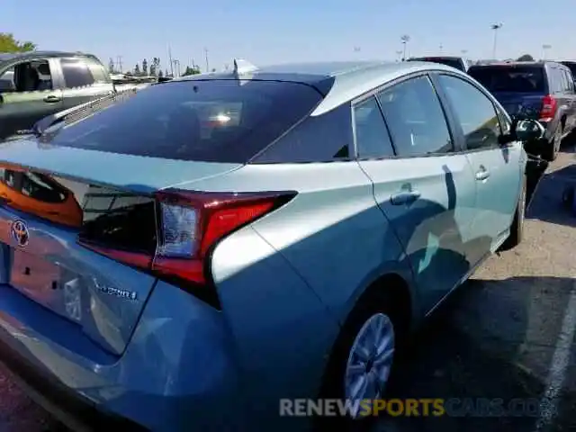 4 Photograph of a damaged car JTDKARFU2K3094808 TOYOTA PRIUS 2019