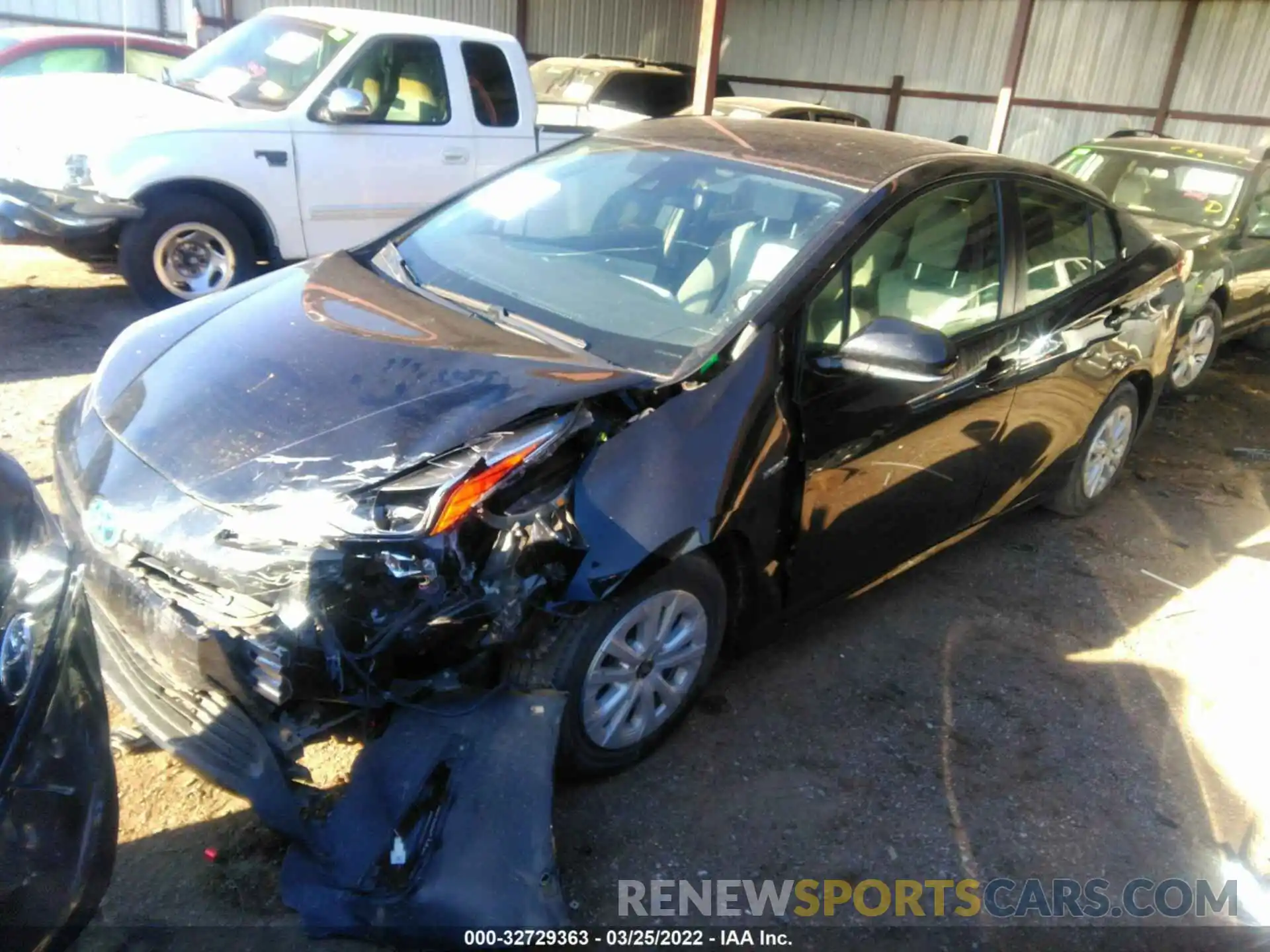 2 Photograph of a damaged car JTDKARFU2K3095215 TOYOTA PRIUS 2019