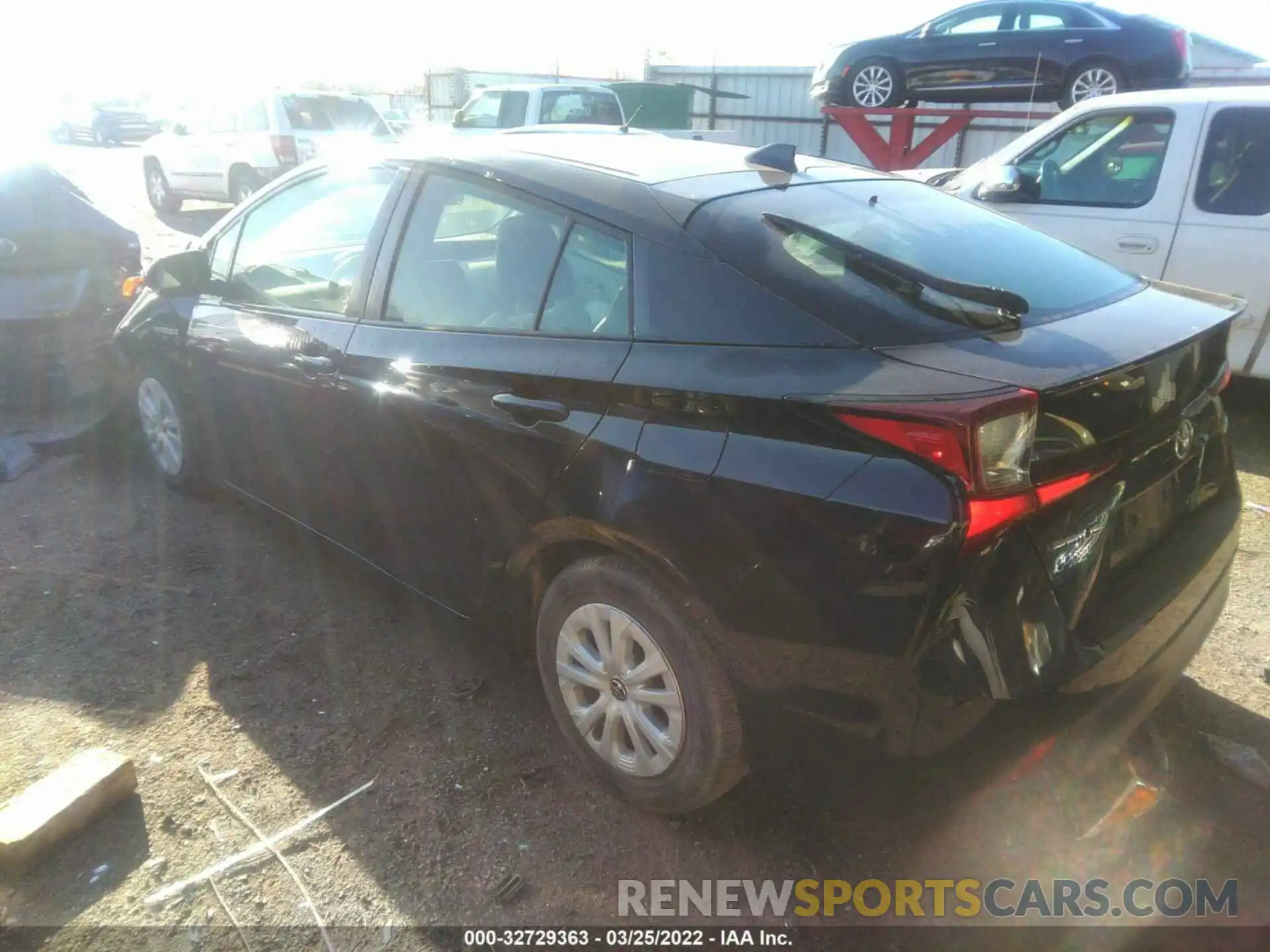 3 Photograph of a damaged car JTDKARFU2K3095215 TOYOTA PRIUS 2019