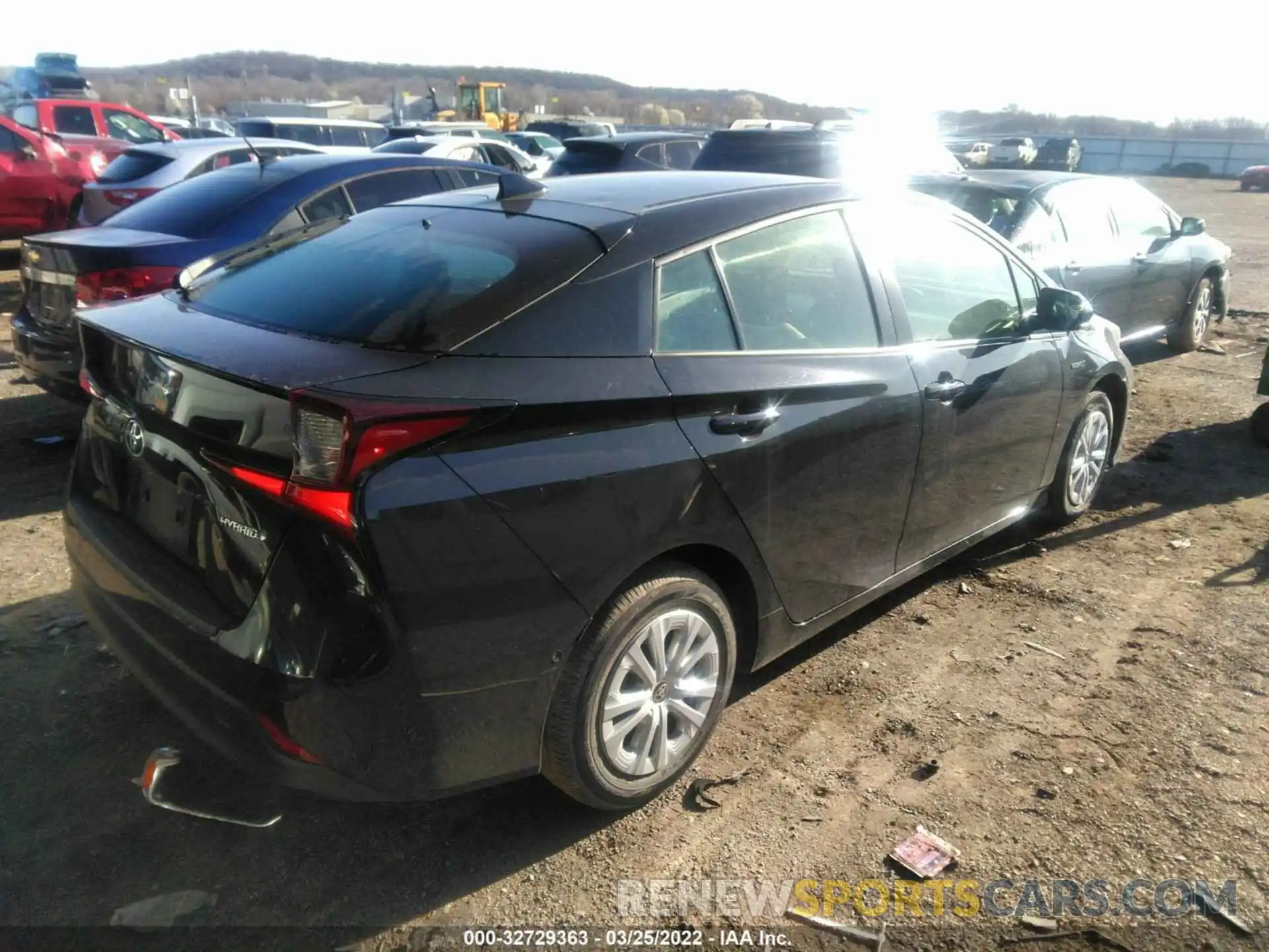 4 Фотография поврежденного автомобиля JTDKARFU2K3095215 TOYOTA PRIUS 2019