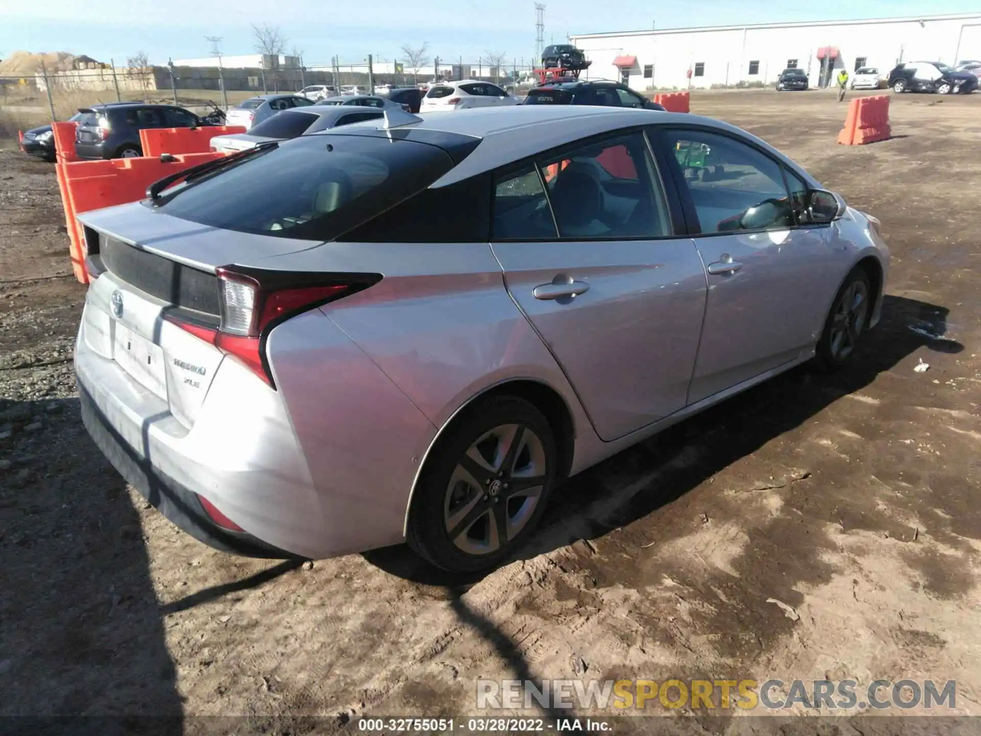 4 Photograph of a damaged car JTDKARFU2K3095781 TOYOTA PRIUS 2019