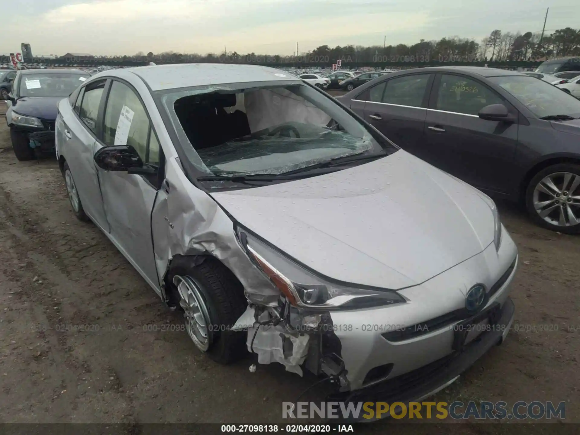 6 Photograph of a damaged car JTDKARFU2K3096042 TOYOTA PRIUS 2019