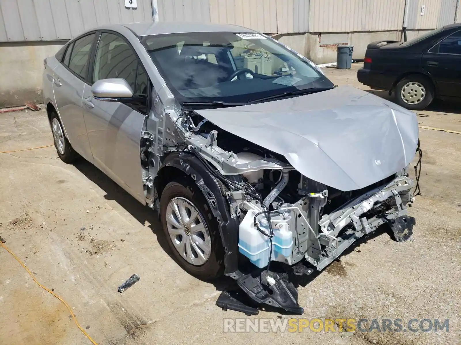 1 Photograph of a damaged car JTDKARFU2K3096154 TOYOTA PRIUS 2019