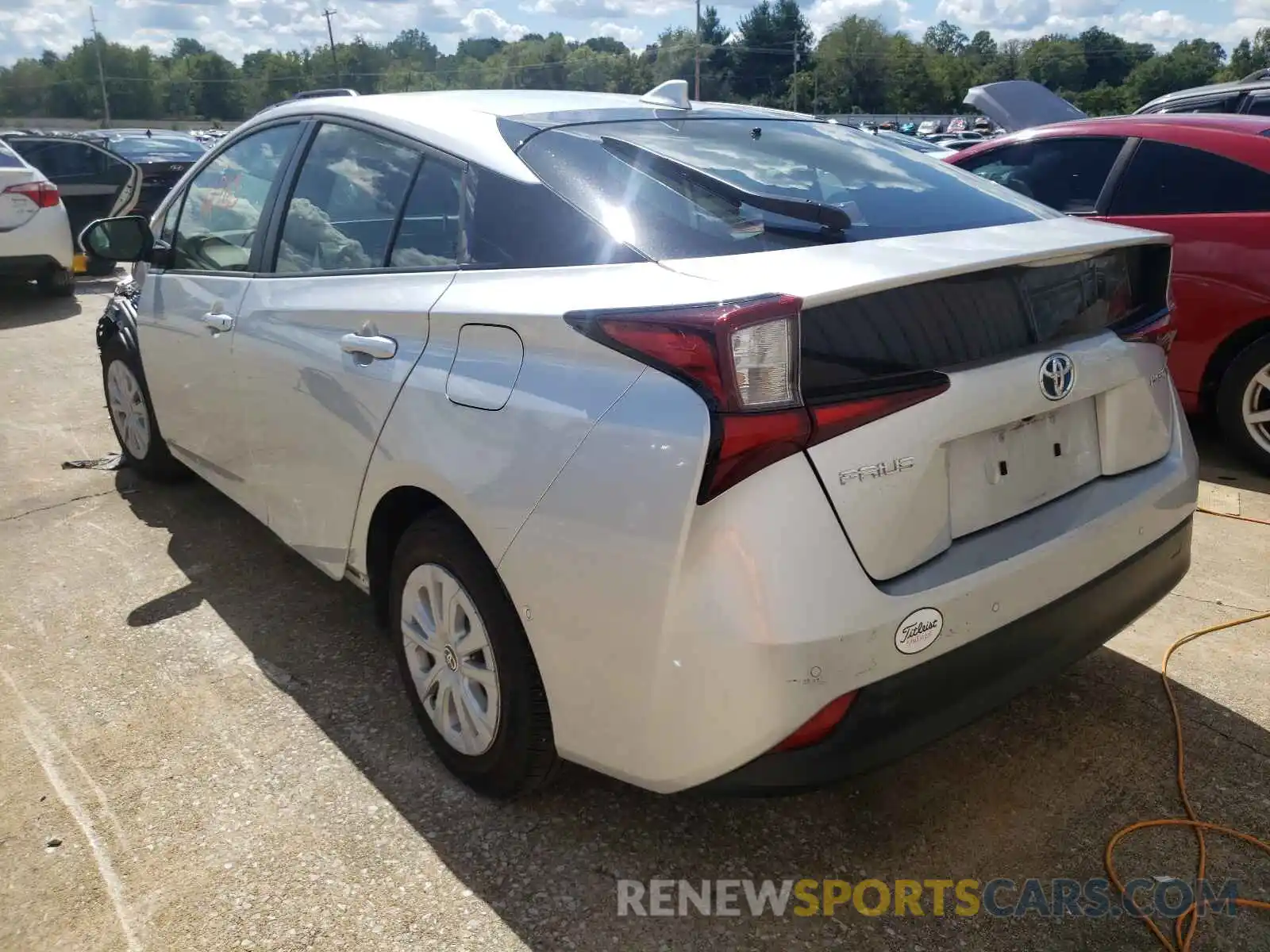 3 Photograph of a damaged car JTDKARFU2K3096154 TOYOTA PRIUS 2019