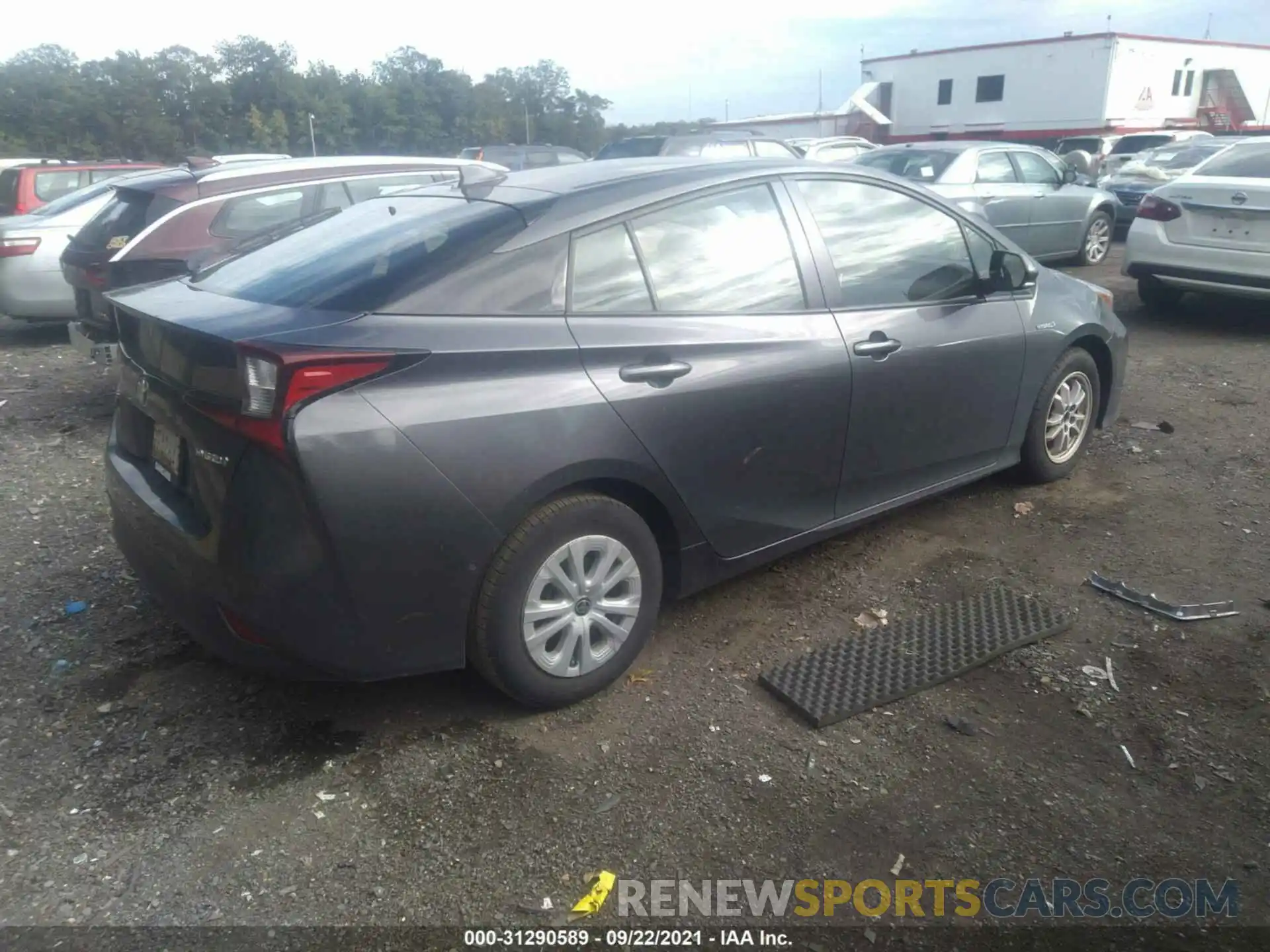 4 Photograph of a damaged car JTDKARFU2K3096736 TOYOTA PRIUS 2019