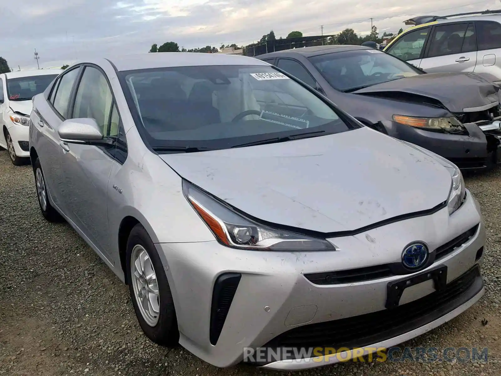 1 Photograph of a damaged car JTDKARFU2K3097112 TOYOTA PRIUS 2019