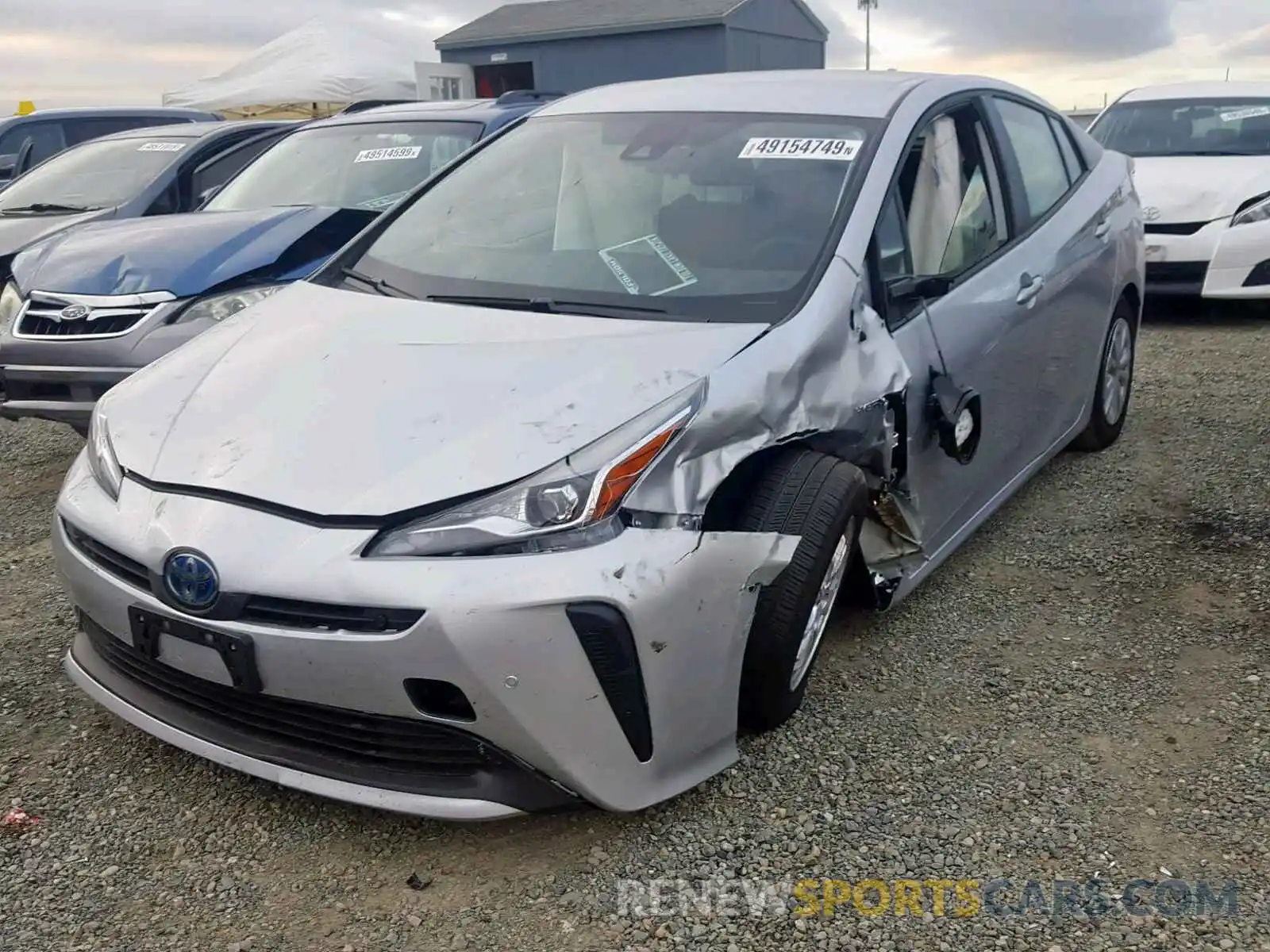 2 Фотография поврежденного автомобиля JTDKARFU2K3097112 TOYOTA PRIUS 2019