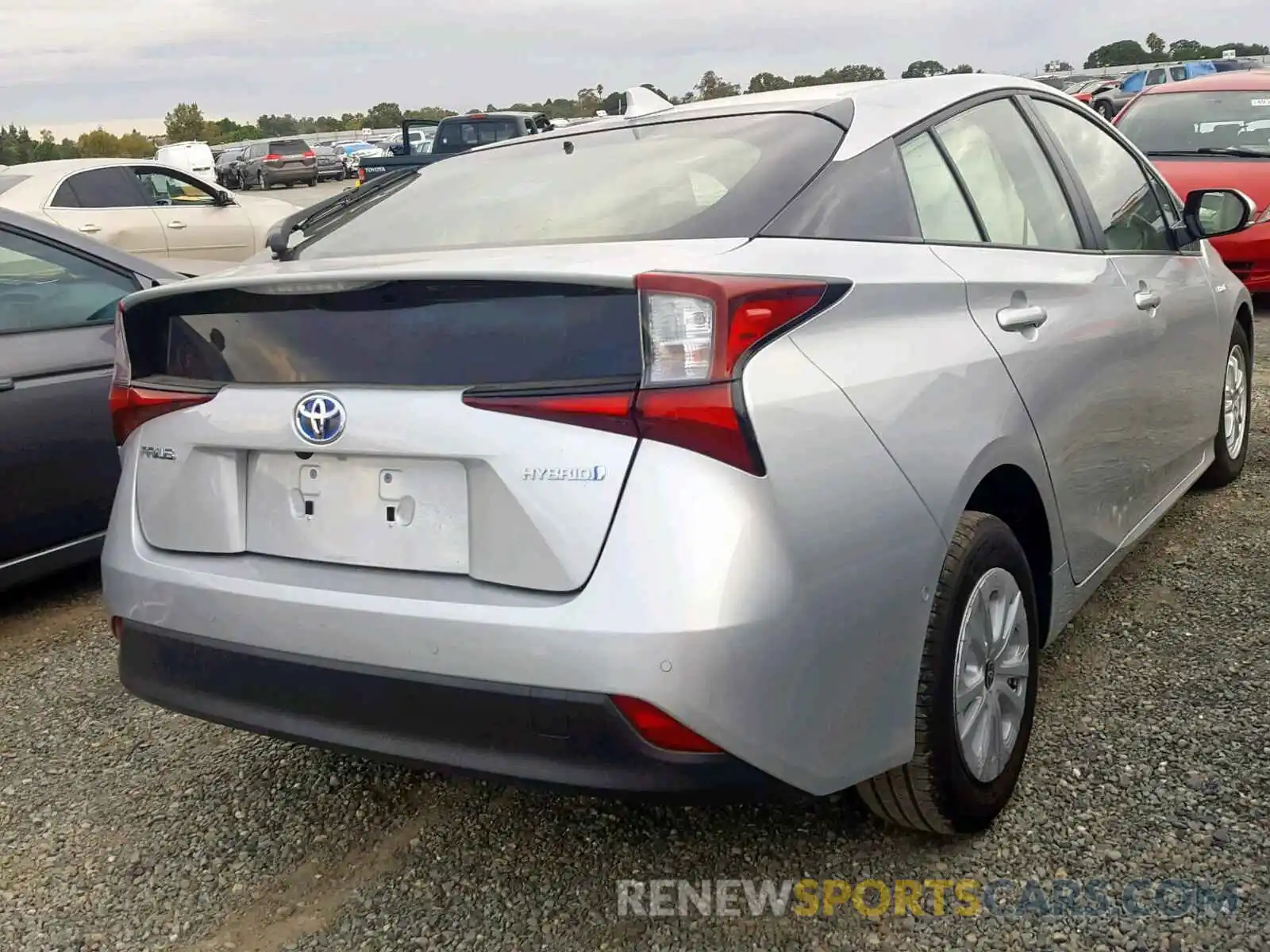 4 Photograph of a damaged car JTDKARFU2K3097112 TOYOTA PRIUS 2019