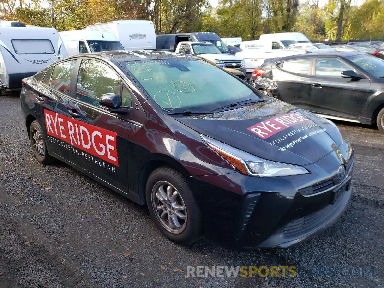 1 Photograph of a damaged car JTDKARFU2K3097353 TOYOTA PRIUS 2019