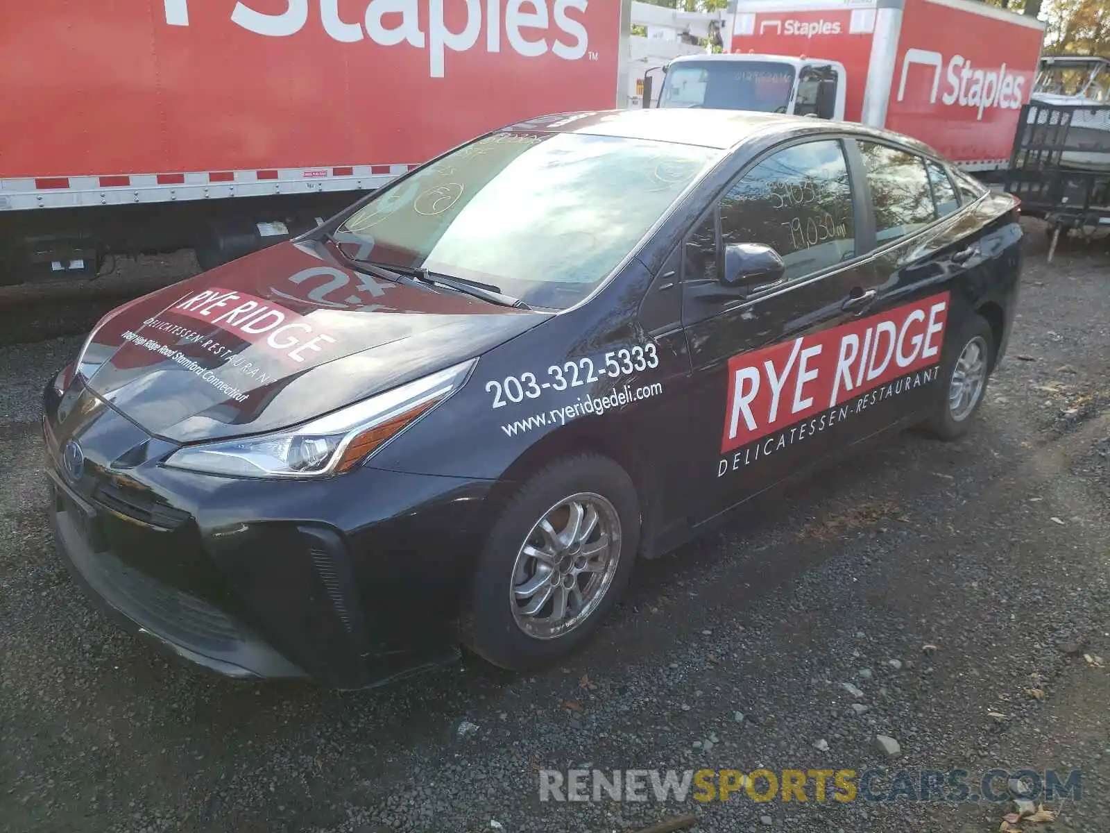 2 Photograph of a damaged car JTDKARFU2K3097353 TOYOTA PRIUS 2019