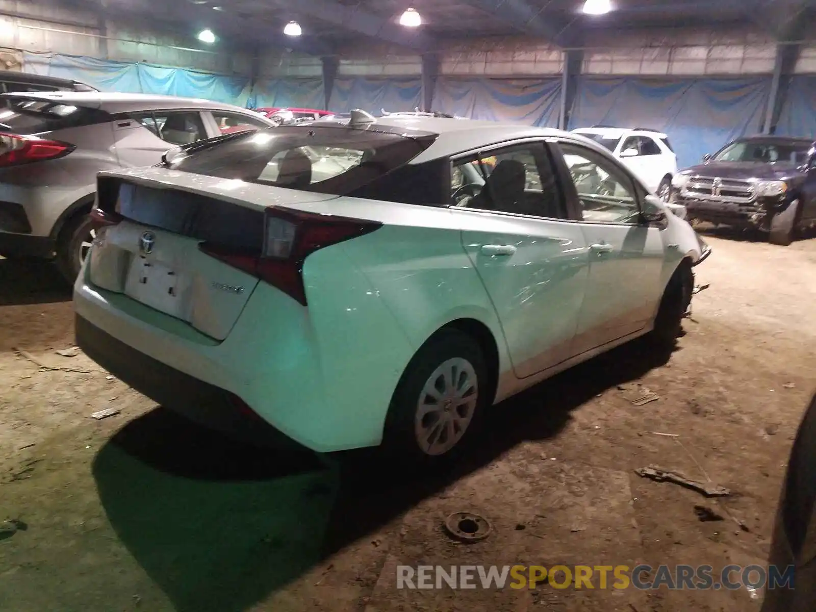 4 Photograph of a damaged car JTDKARFU2K3097692 TOYOTA PRIUS 2019