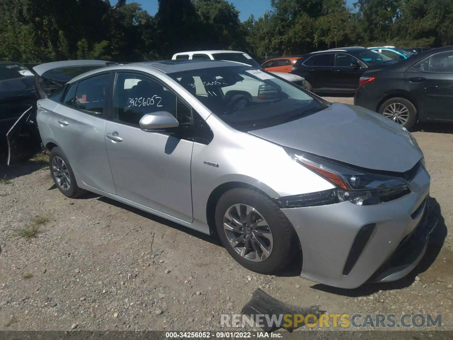 1 Photograph of a damaged car JTDKARFU2K3097773 TOYOTA PRIUS 2019