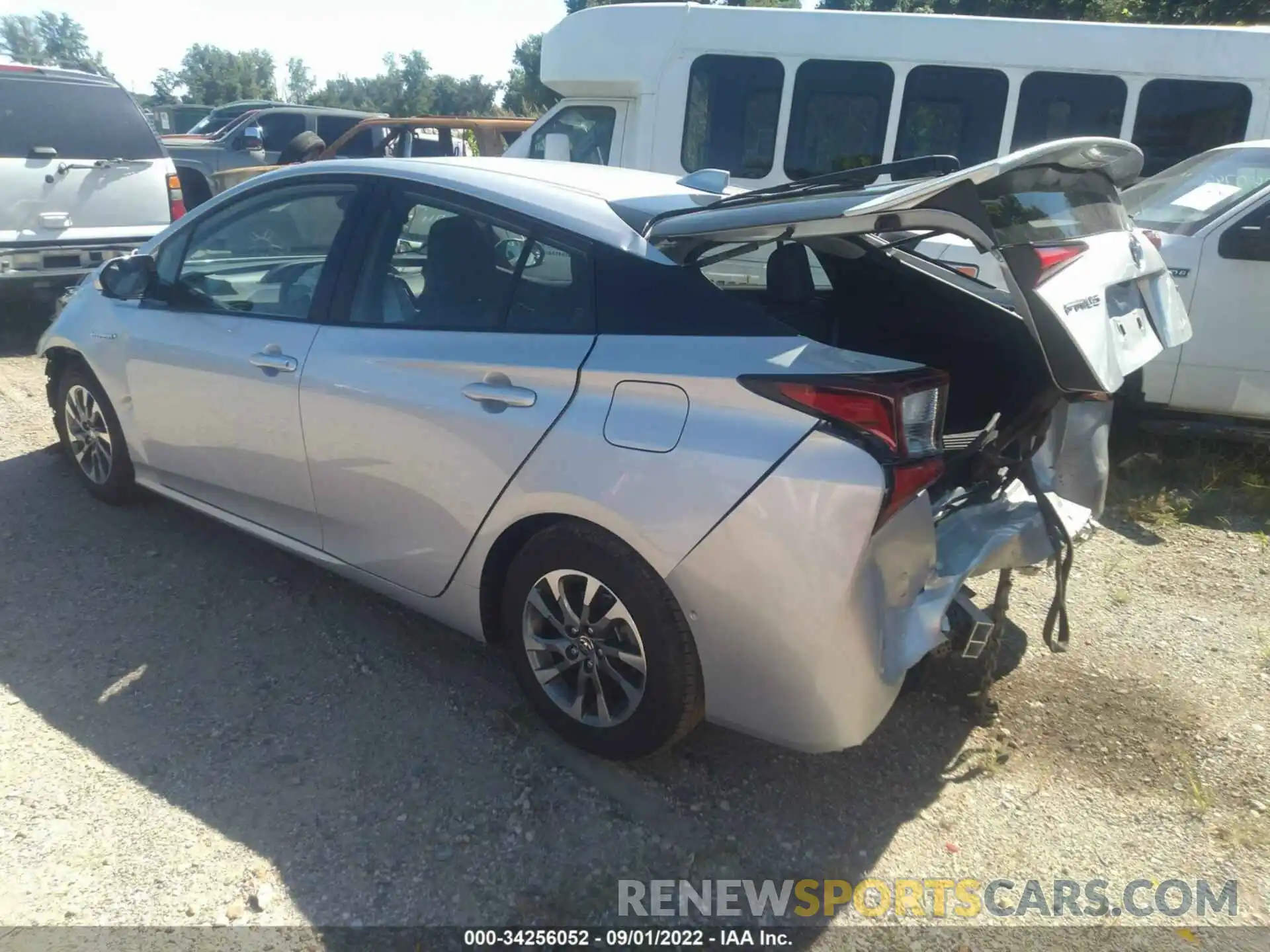 3 Photograph of a damaged car JTDKARFU2K3097773 TOYOTA PRIUS 2019