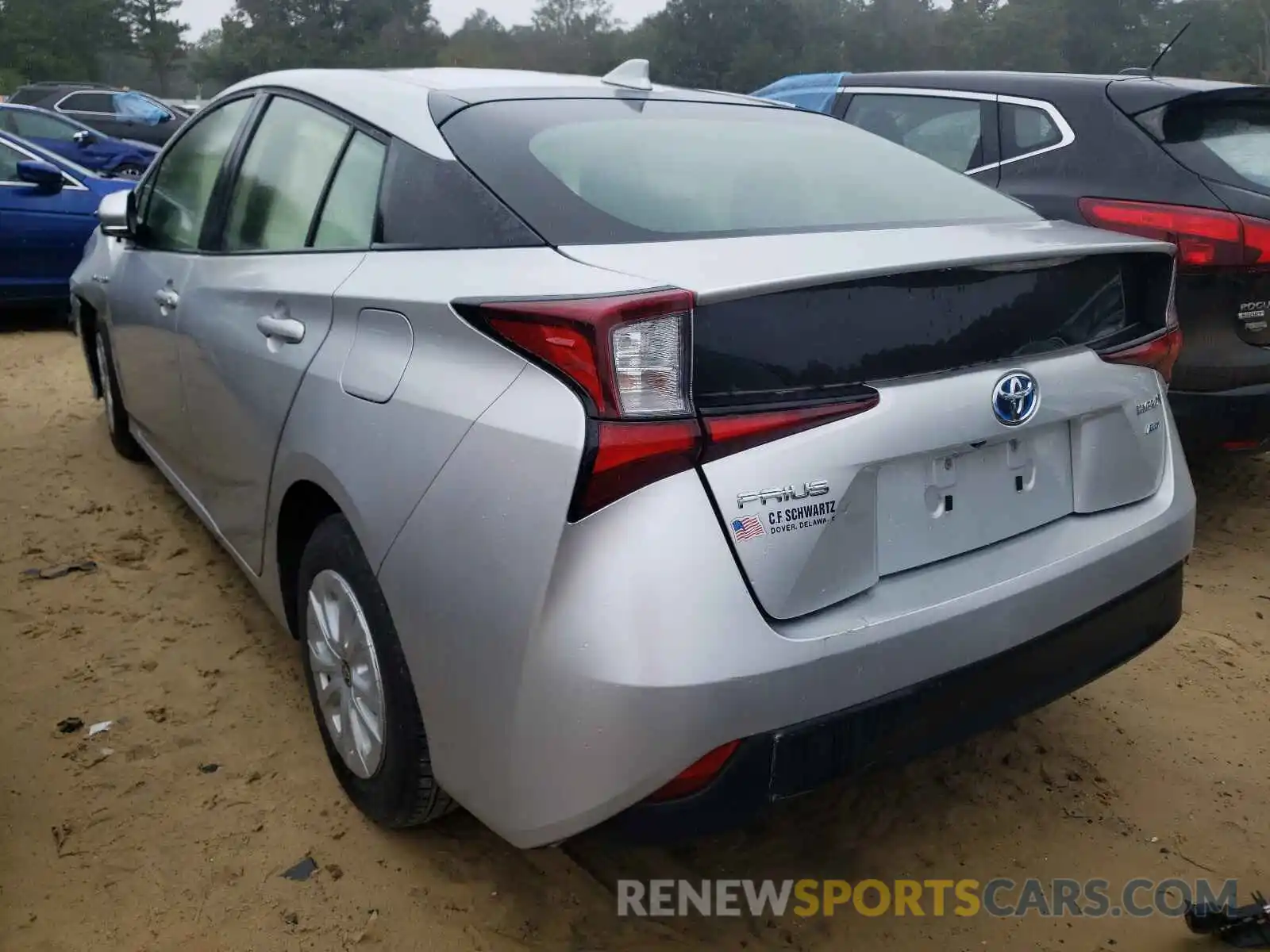 3 Photograph of a damaged car JTDKARFU2K3098891 TOYOTA PRIUS 2019