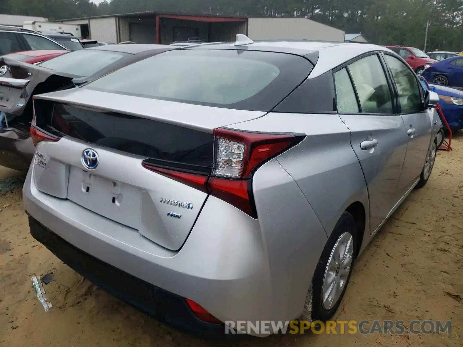 4 Photograph of a damaged car JTDKARFU2K3098891 TOYOTA PRIUS 2019