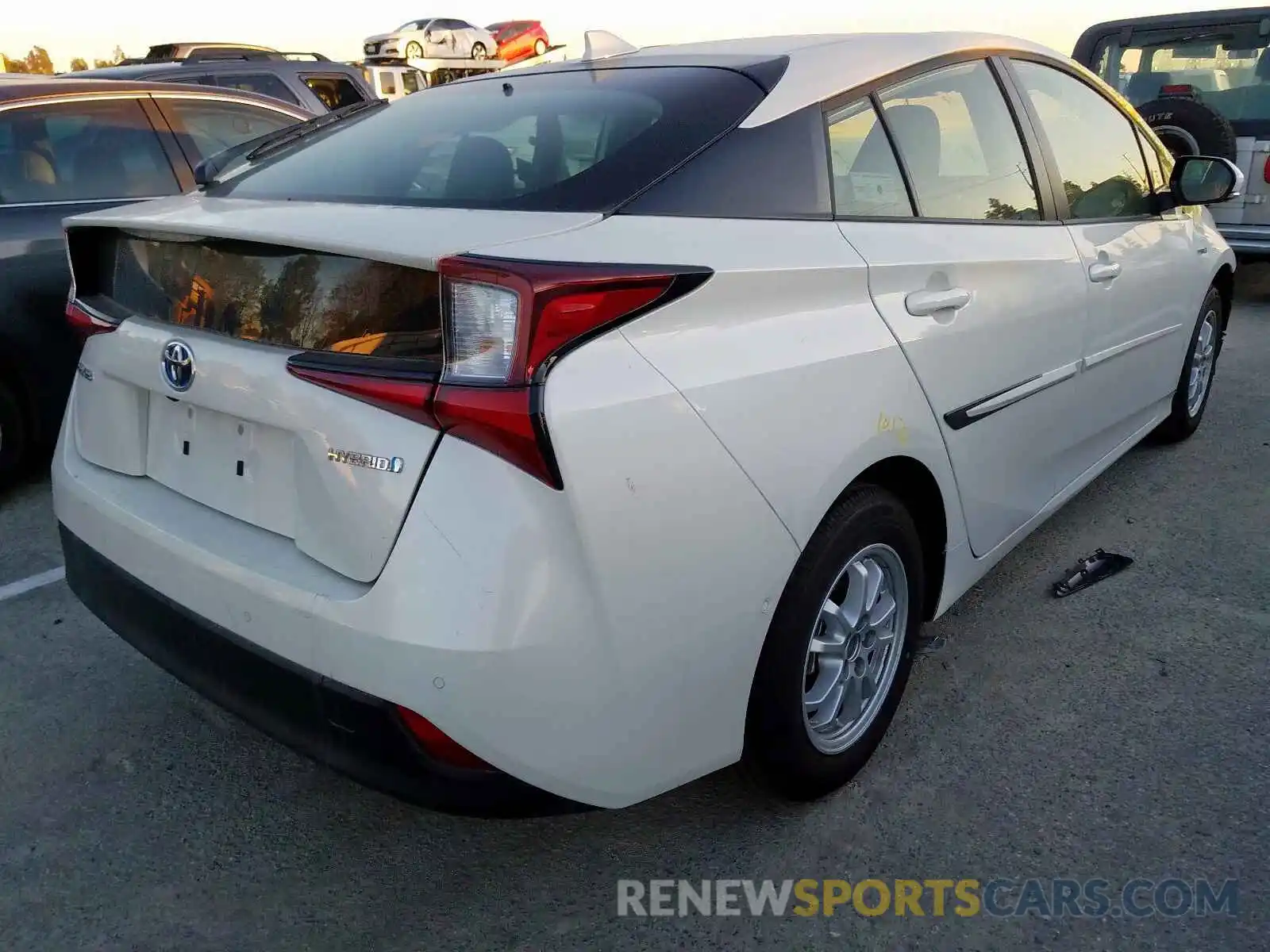 4 Photograph of a damaged car JTDKARFU2K3099166 TOYOTA PRIUS 2019